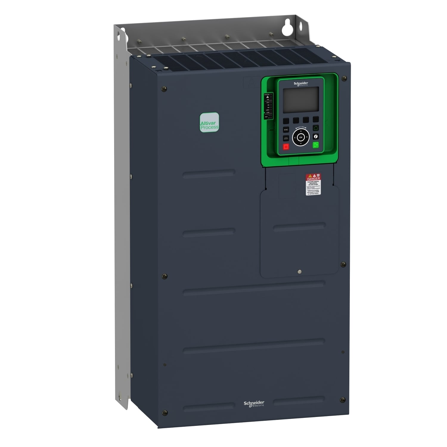 ATV930D75Y6 Altivar 3-Phase Variable Speed Drive, 500 to 690 V AC, 82.7 A at 500 V/87.7 A at 690 V Normal Duty, 71 A at 500 V/68.5 A at 690 V Heavy Duty, 13.03 in W x 11.69 in D