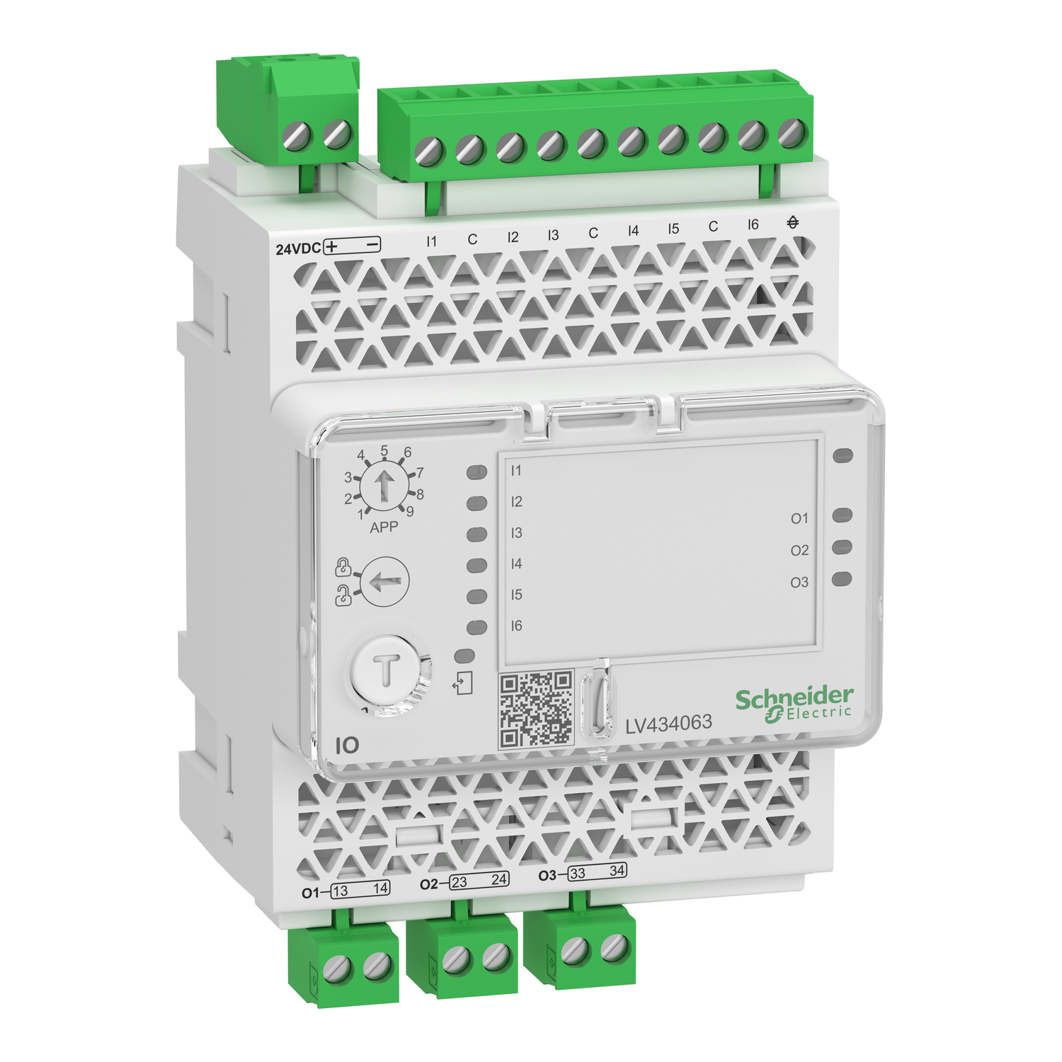 LV434063 Application Module, 24 V DC, DIN Rail Mount, -20 to 70 deg C Operating