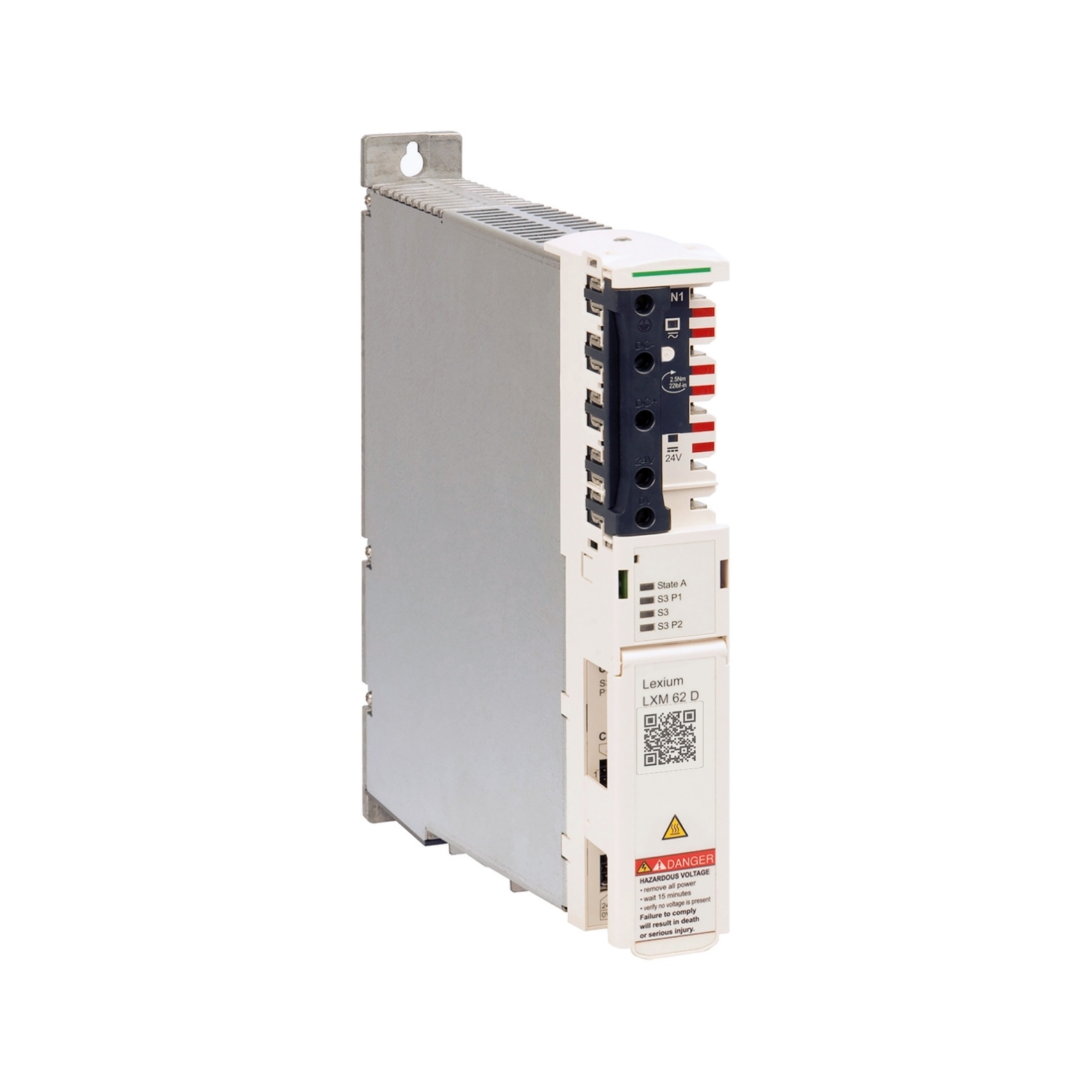 LXM62DD15C21000 Lexium LXM62 Single Drive, 24 V DC, 5 A at 4 kHz Continuous Output