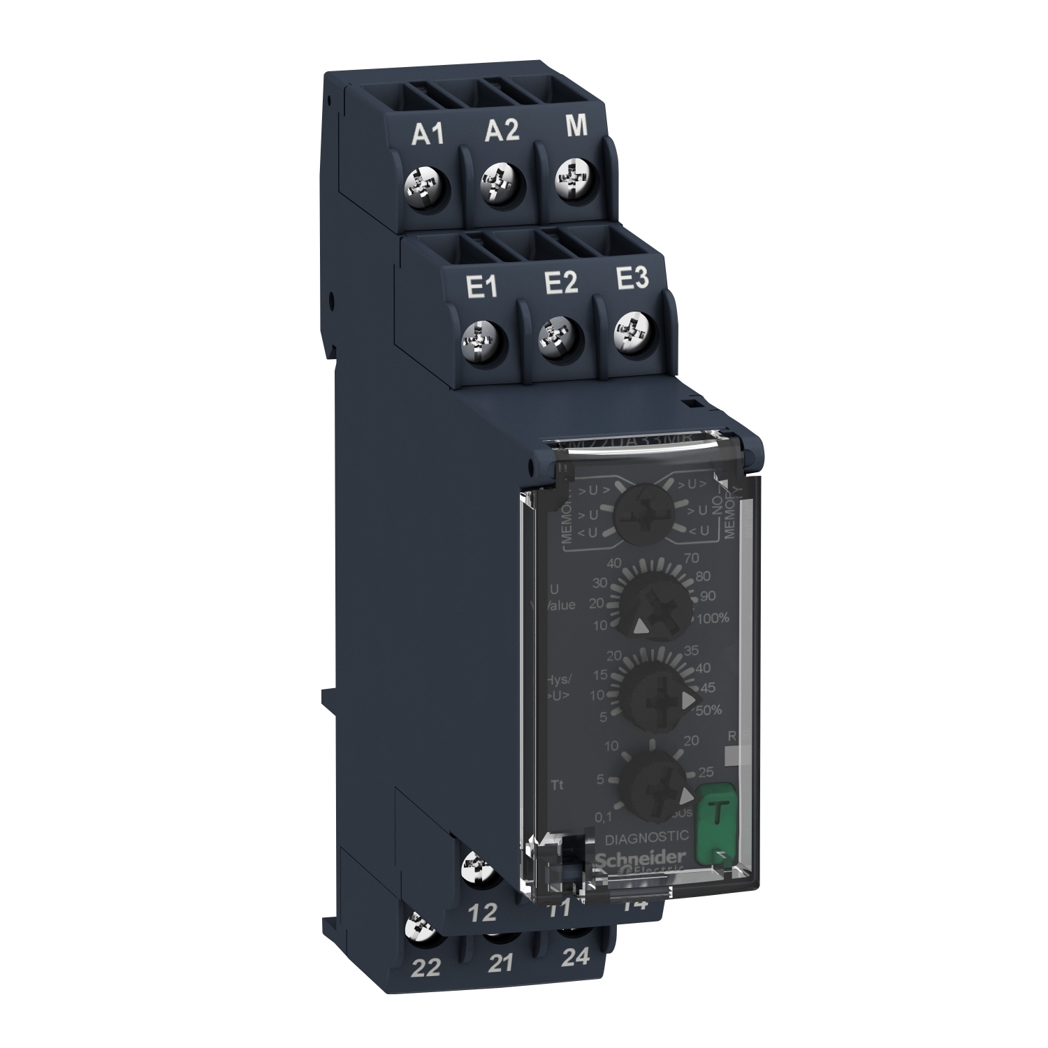 RM22UA33MR RM22UA Voltage Control Relay, 24 to 240 V AC/DC, 8 A