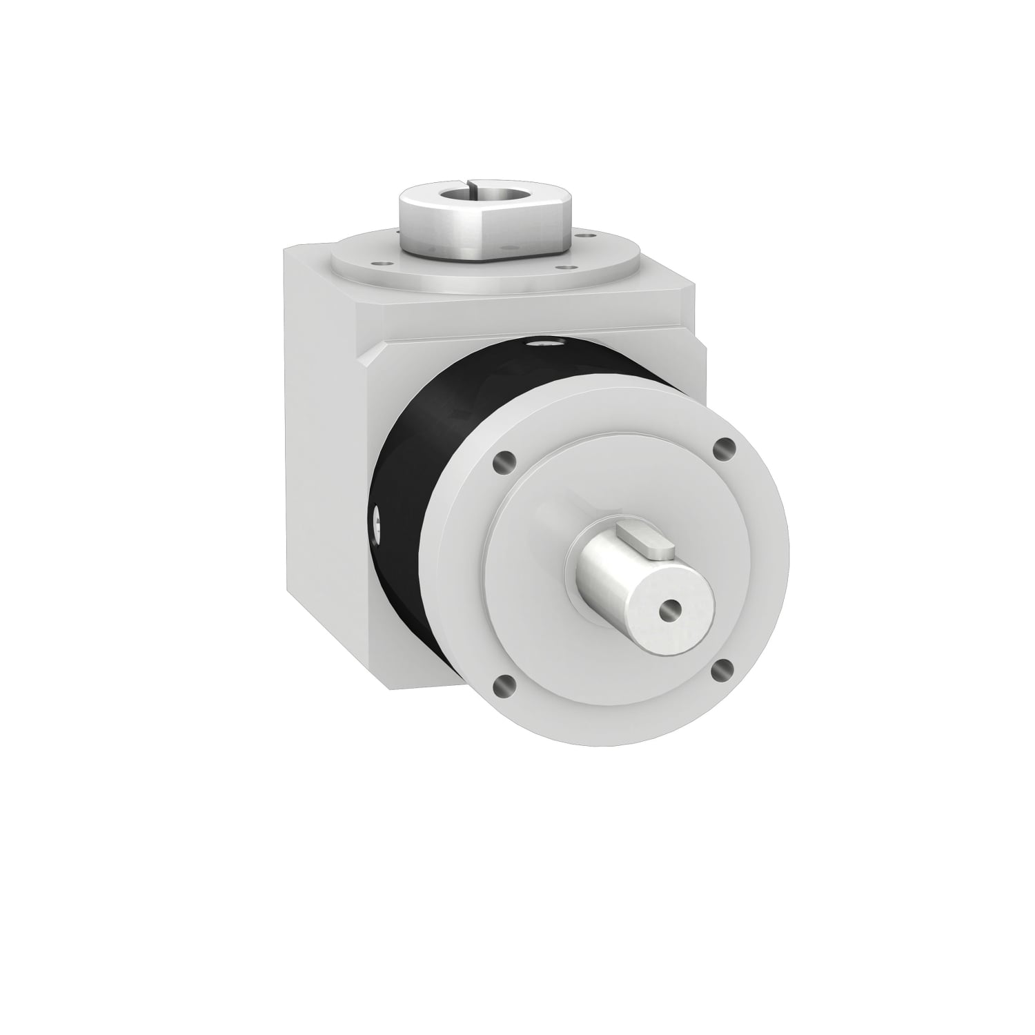 GBY060004K Straight Teeth Angular Gearbox, Shaft Output, 4:1 Gear, 100 rpm Maximum Output, 265.52 in-lb Torque Rating