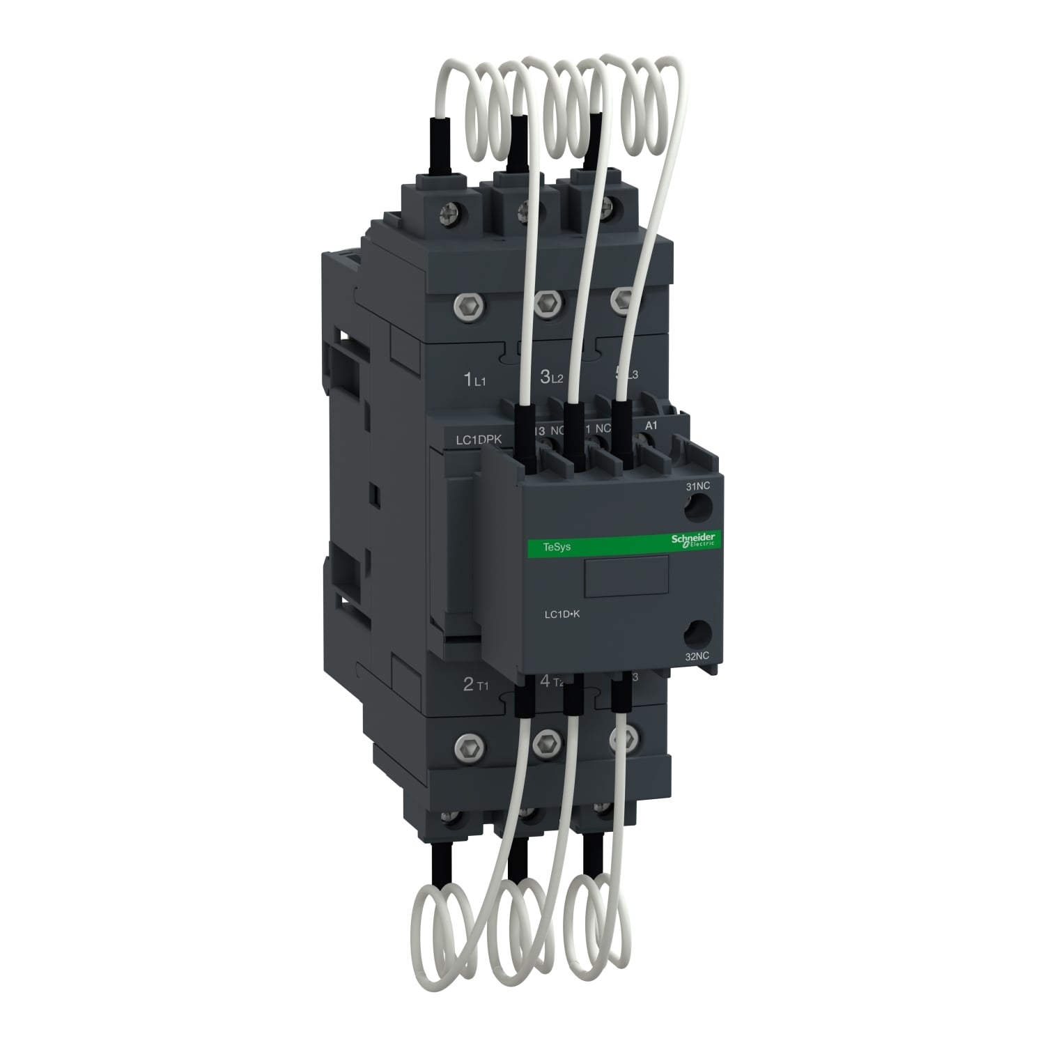 LC1DPKM7 TeSys D Capacitor Contactor, 220 V AC V Coil, 1NO-2NC/3NO Contact, 3 Poles