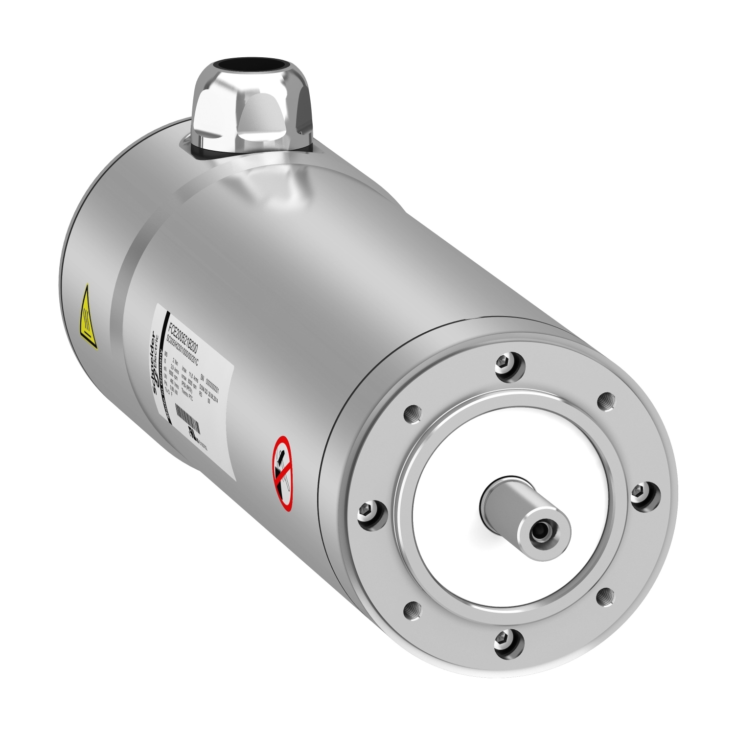 FCE200522B200 Lexium SHS 071 3-Phase Multiturn Smooth Shaft End Natural Convection Servo Motor With Holding Brake, 1.1 hp, 400 V, 9 A, 8000 rpm Speed, Flange Mount