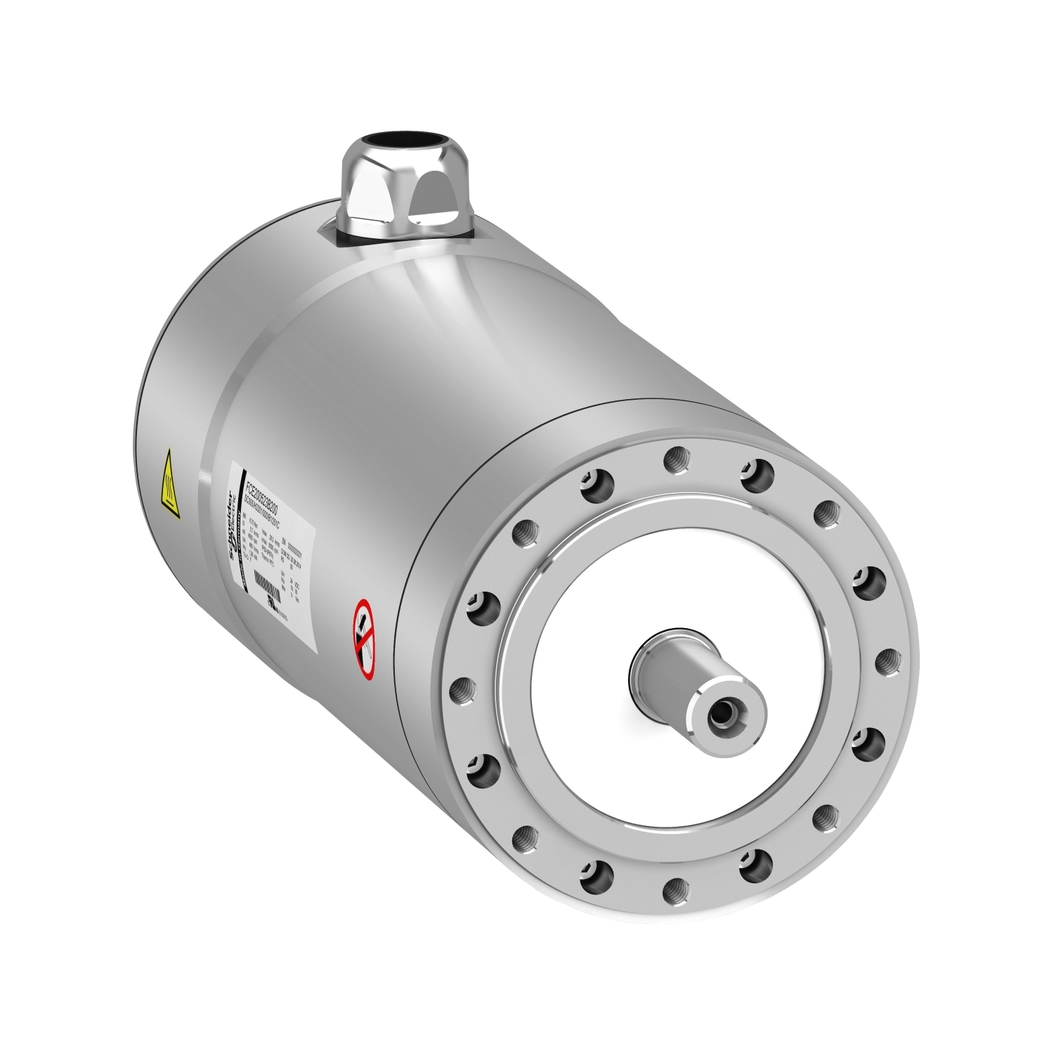 FCE200524B200 Lexium SHS 100 3-Phase Multiturn Smooth Shaft End Natural Convection Servo Motor, 1.3 hp, 400 V, 15.2 A, 6000 rpm Speed, Flange Mount