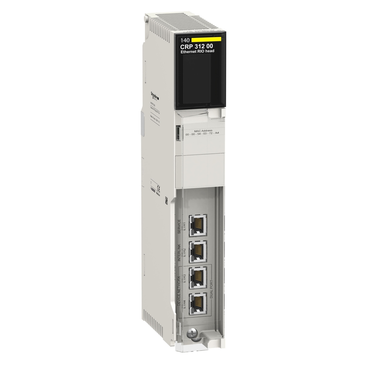 140CRP31200 Modicon Ethernet RIO Head Module, 4 Ports