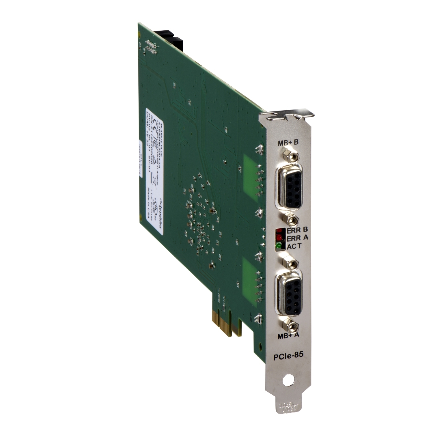 416NHM30042A PCMCIA card, DB9 Port, 1 ports