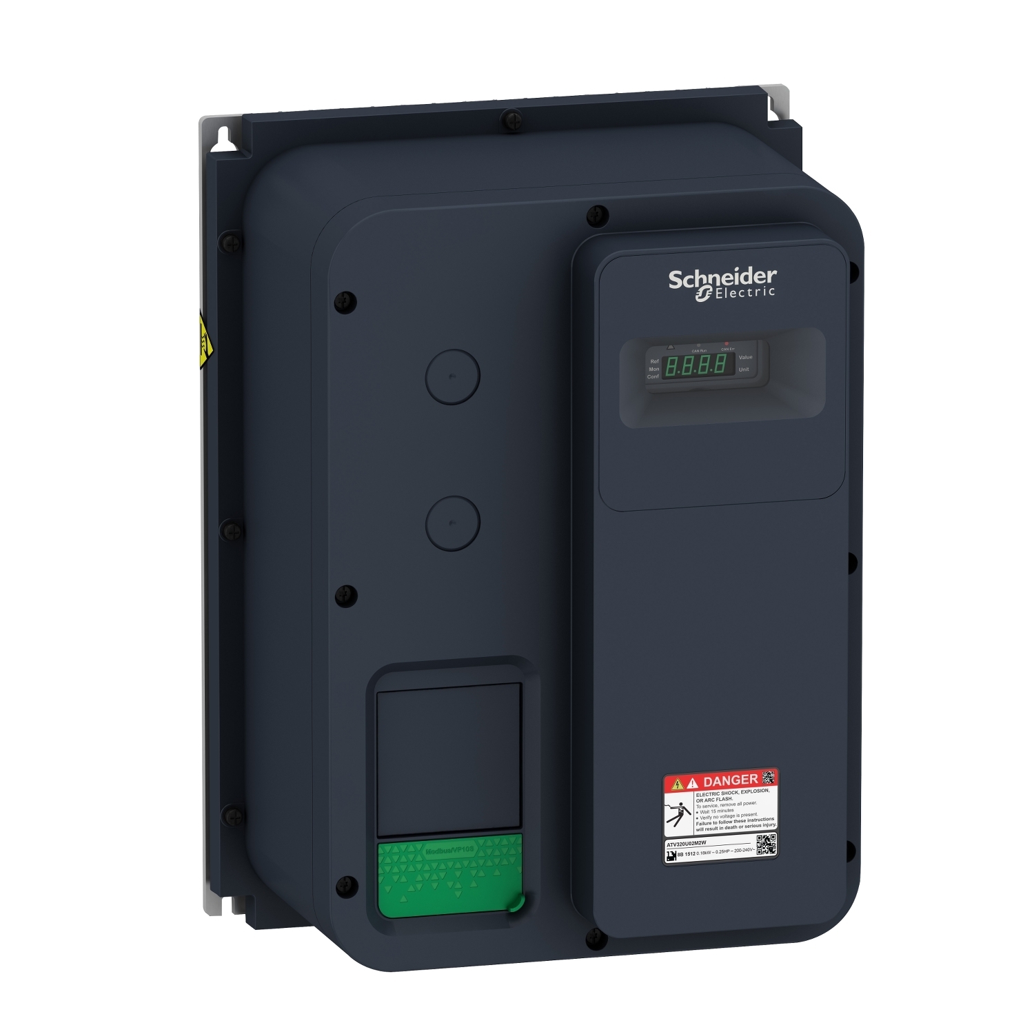 ATV320U07M2W Standard Variable Speed Drive, 200 to 240 V, 4.8 A, 7.5 hp, 9.84 in W x 7.17 in D