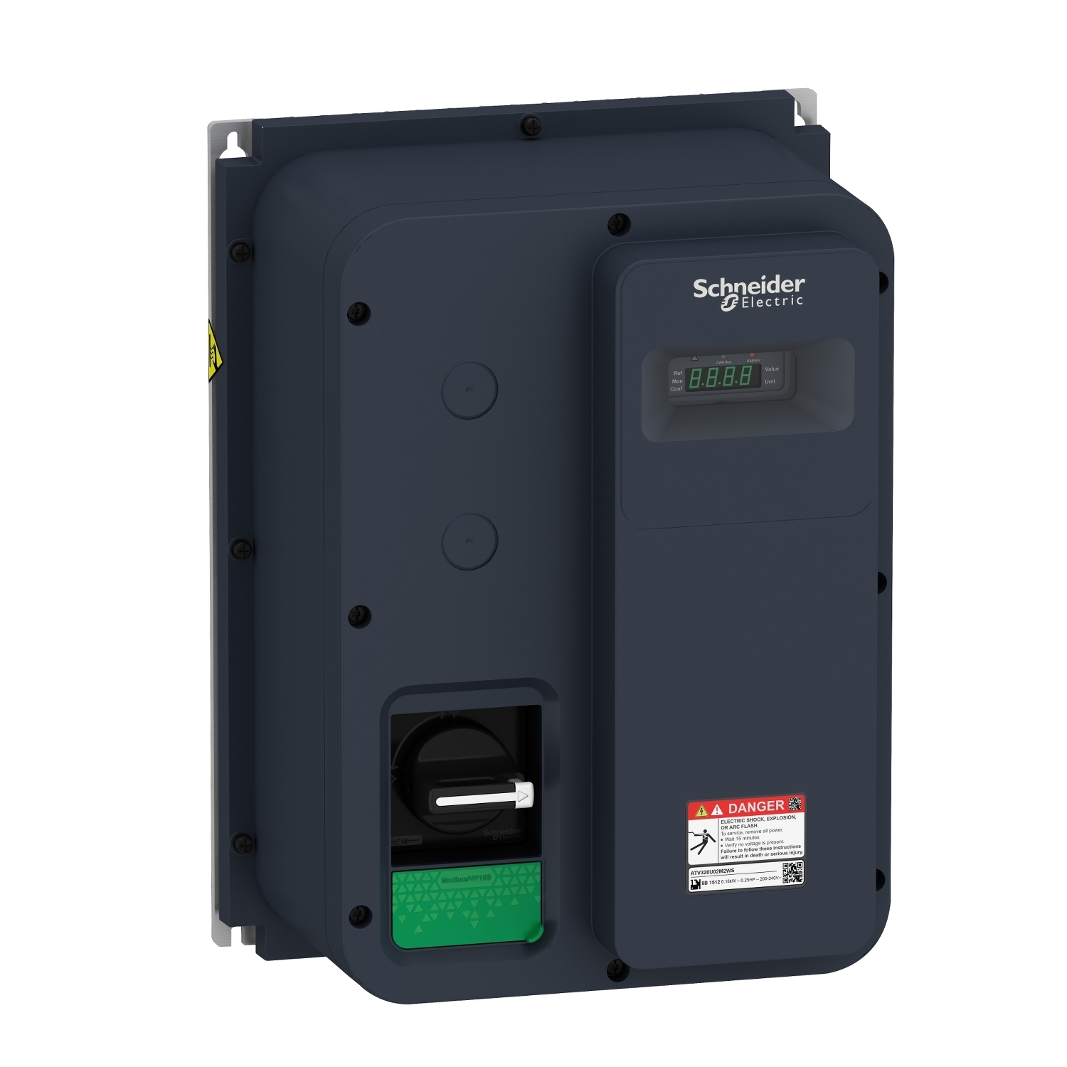 ATV320U07M2WS Variable Speed Drive, 200 to 240 V, 4.8 A, 9.84 in w x 7.17 in d