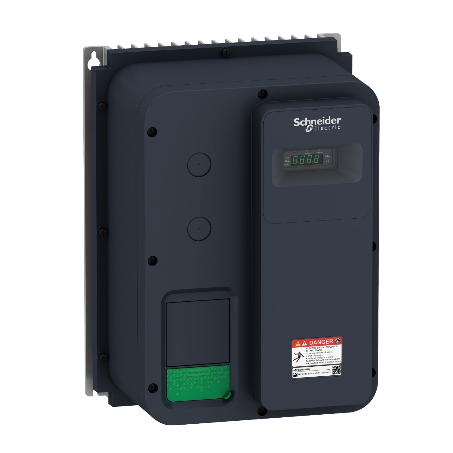 ATV320U15N4W Variable Speed Drive, 380 to 500 V, 4.1 A, 9.84 in w x 7.87 in d