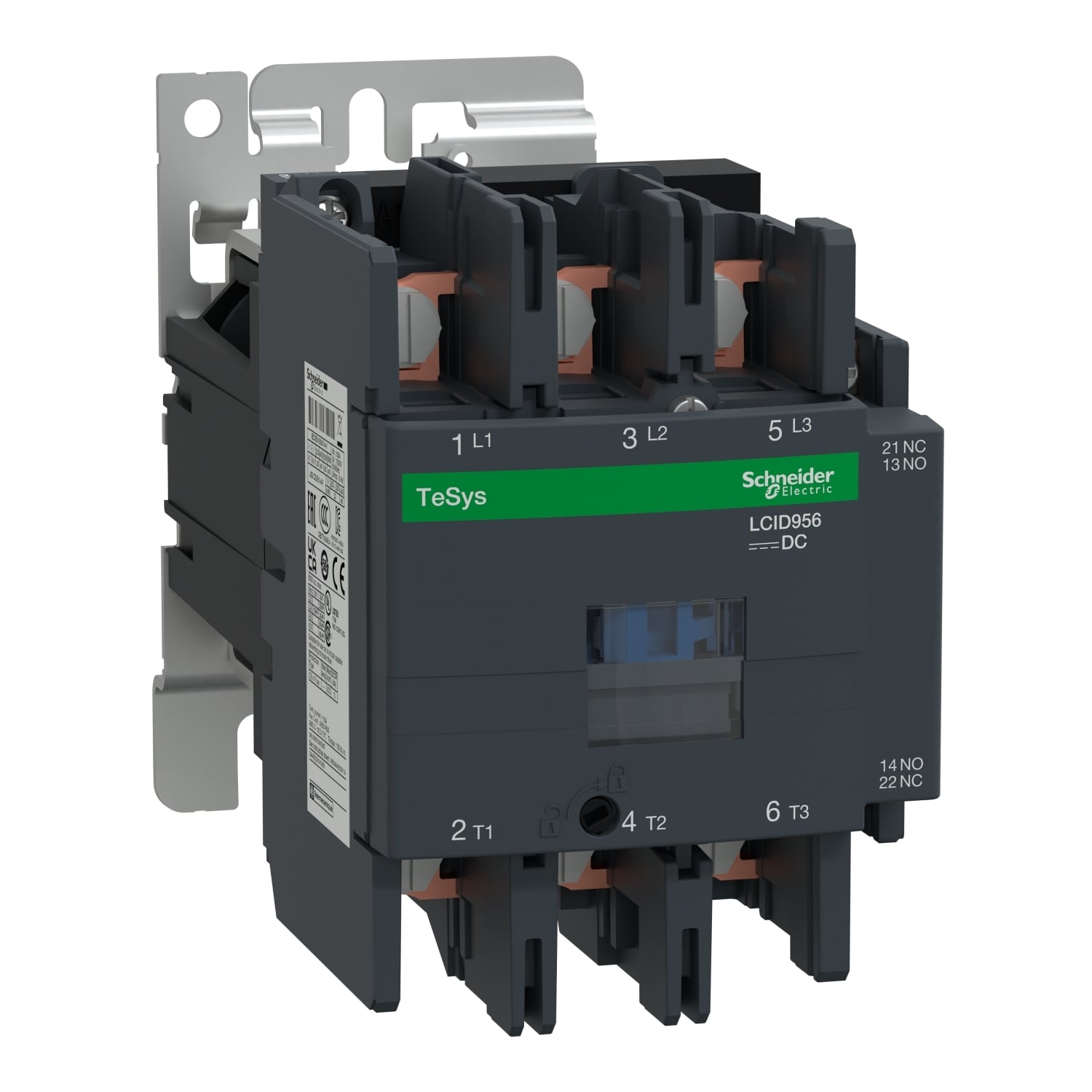 LC1D956BD LC1D Series Contactor, 24 V DC v coil, 95 to 125 A, 3NO contact, 3 poles