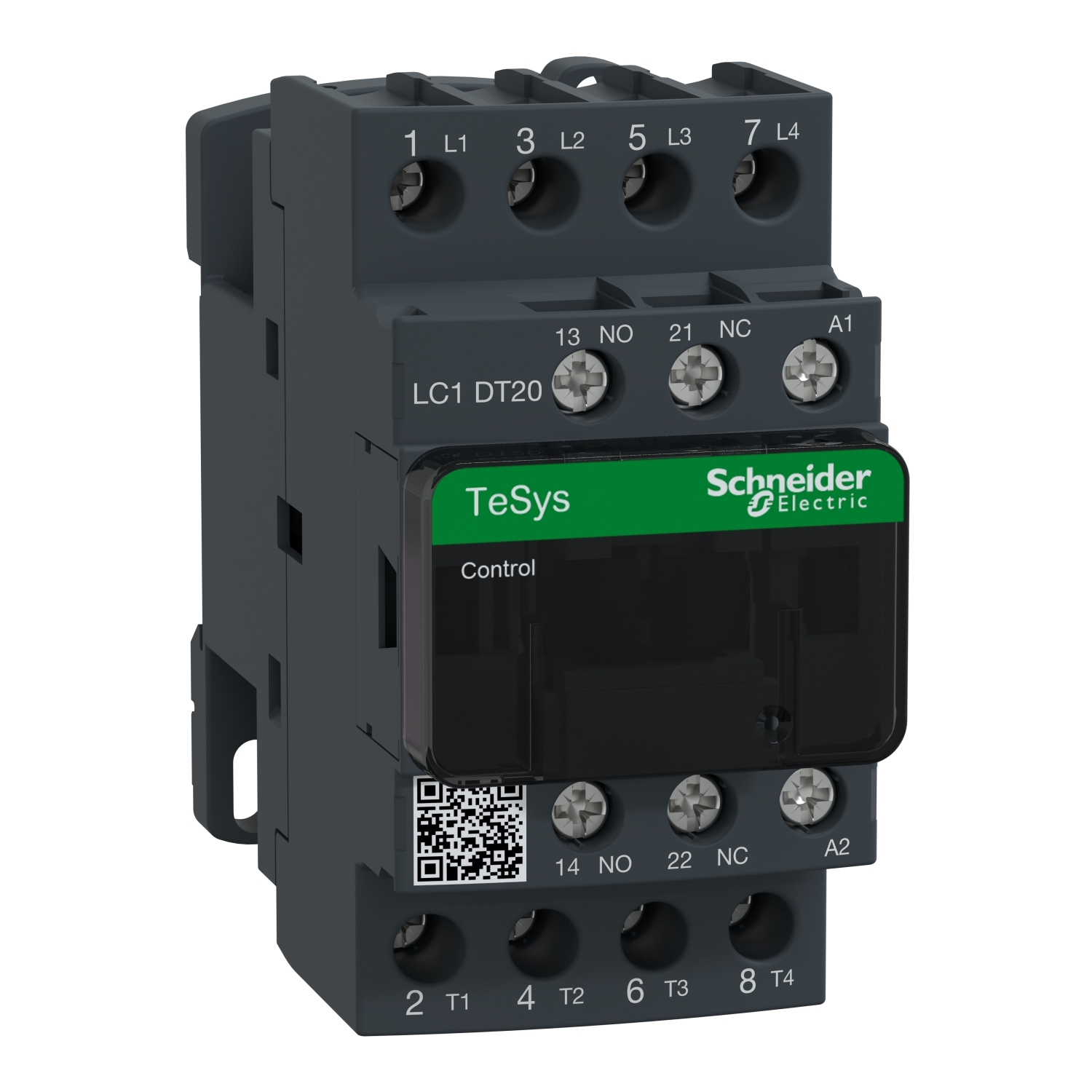 LC1DT20P7 LC1D Series Contactor, 230 V AC v coil, 20 A, 4NO contact, 4 poles