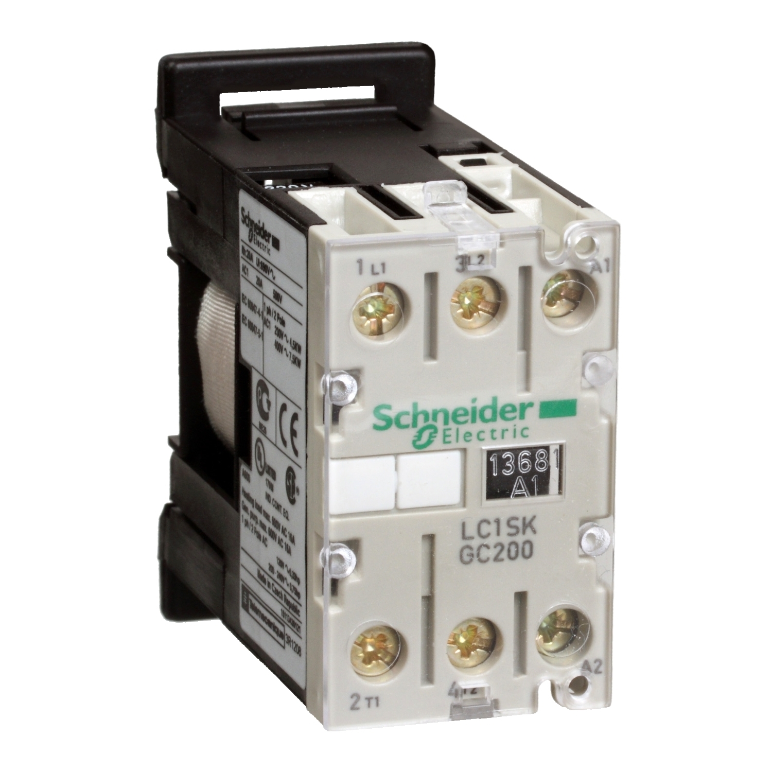 LC1SKGC200E7 LC1SKGC Series Mini Contactor, 48 V AC v coil, 5 to 20 A contact, 2 poles