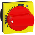 Universal handle, ComPact NSXm, red handle on yellow front, IP54, spare part