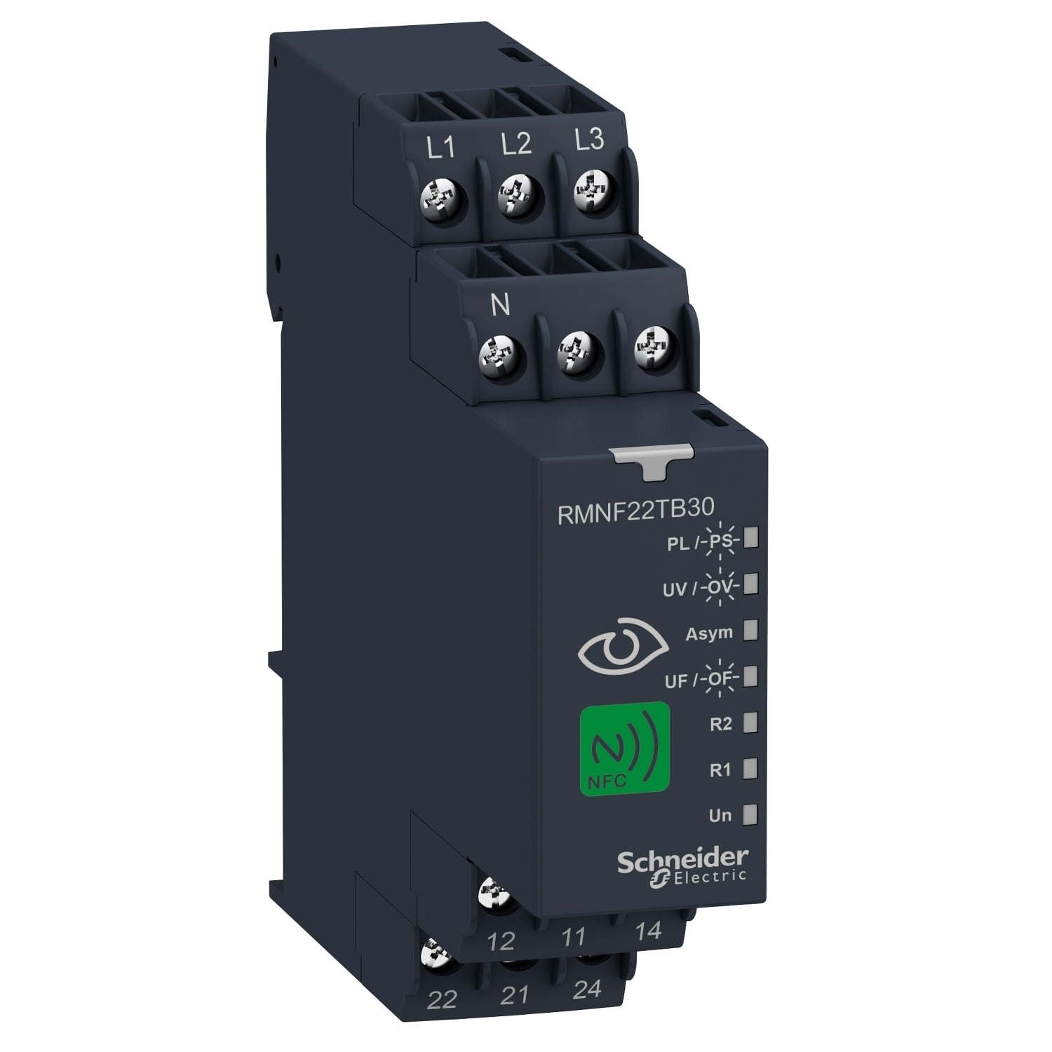 RMNF22TB30 Monitoring Relay, 208 to 480 L-L/120 to 277 L-N V AC