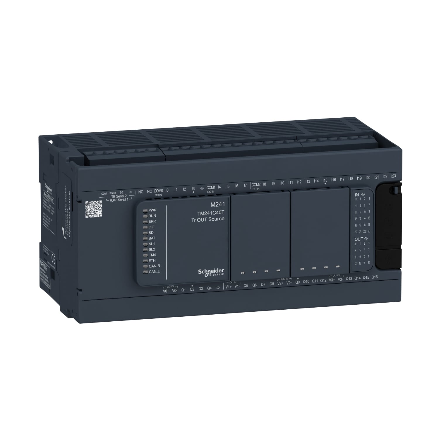 TM241C40T M241 Logic Controller, 24 V DC, 40 Inputs, 40 Outputs