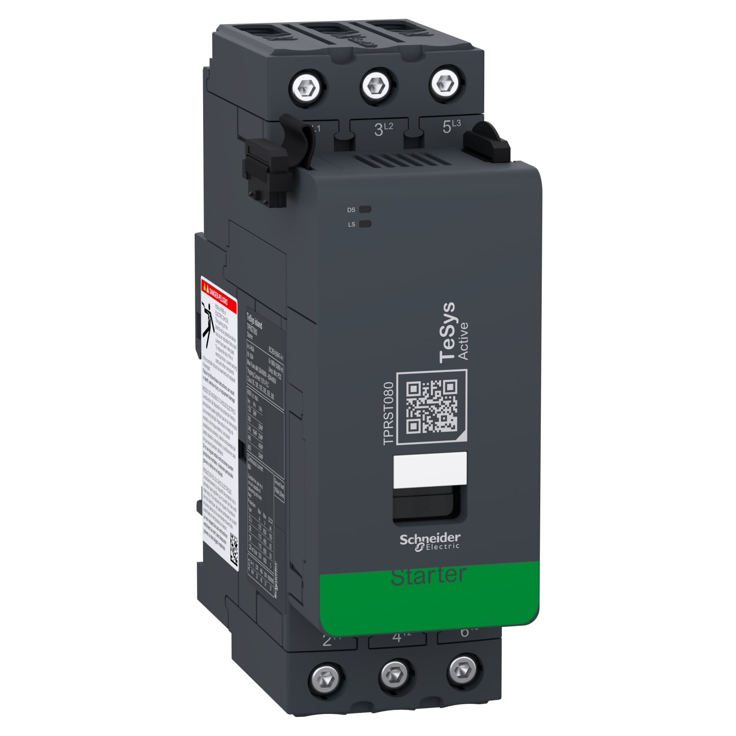 TPRST080 TeSys Island Direct On-Line Motor Starter, 24 VDC V Coil, 3 Poles, IP20 Enclosure