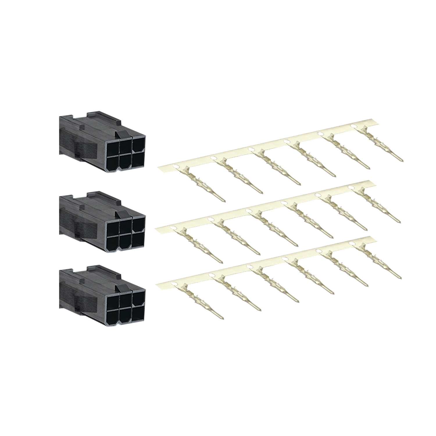 VW3M5D1F Lexium Motor Power Connector, For Use With Model BCH1, BCH2 Motor, Leads connection