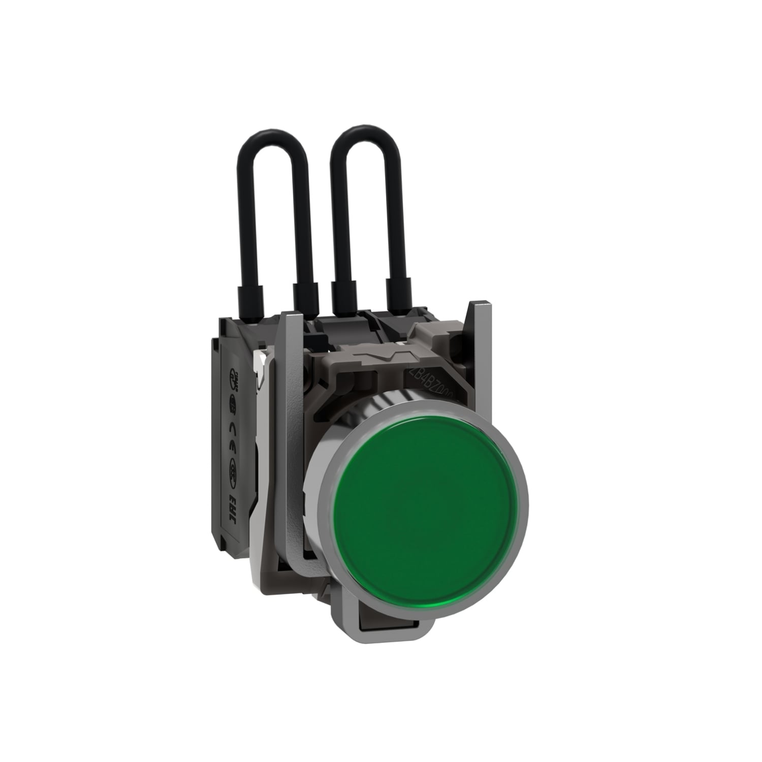 XB4BW23B5 XB4 Series Push-To-Test Pilot Light, 24 V AC/DC, 18 mA