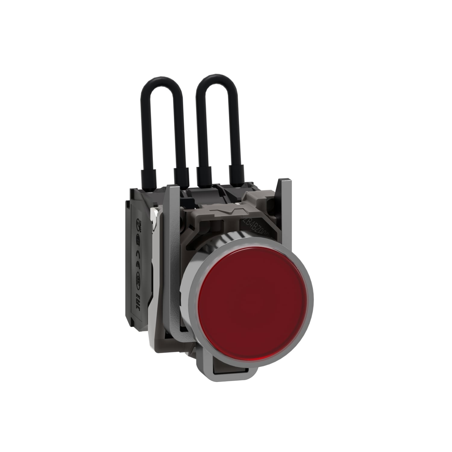 XB4BW24G5 XB4 Series Push-To-Test Pilot Light, 110 to 120 V AC, 14 mA