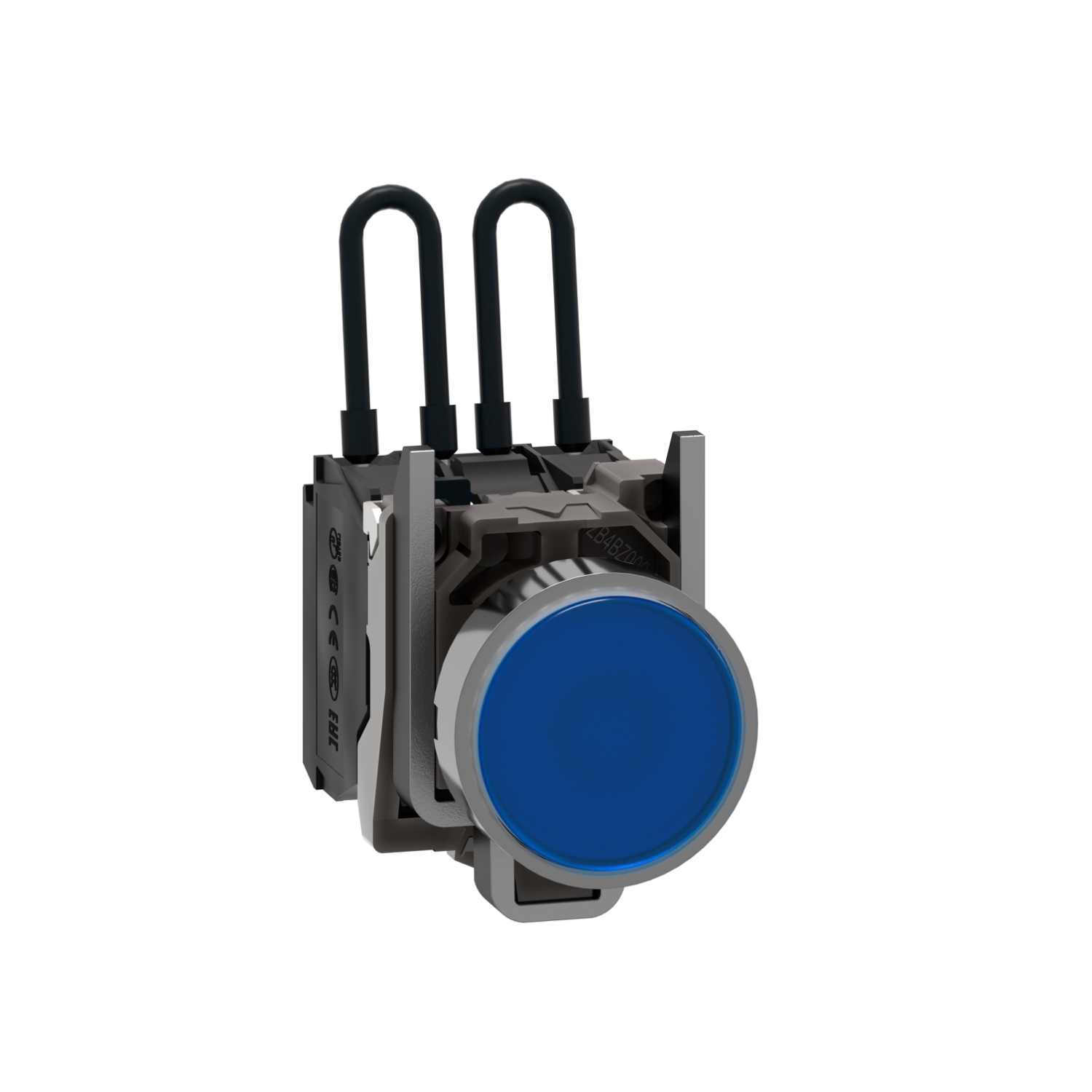 XB4BW26B5 XB4 Series Push-To-Test Pilot Light, 24 V AC/DC, 18 mA