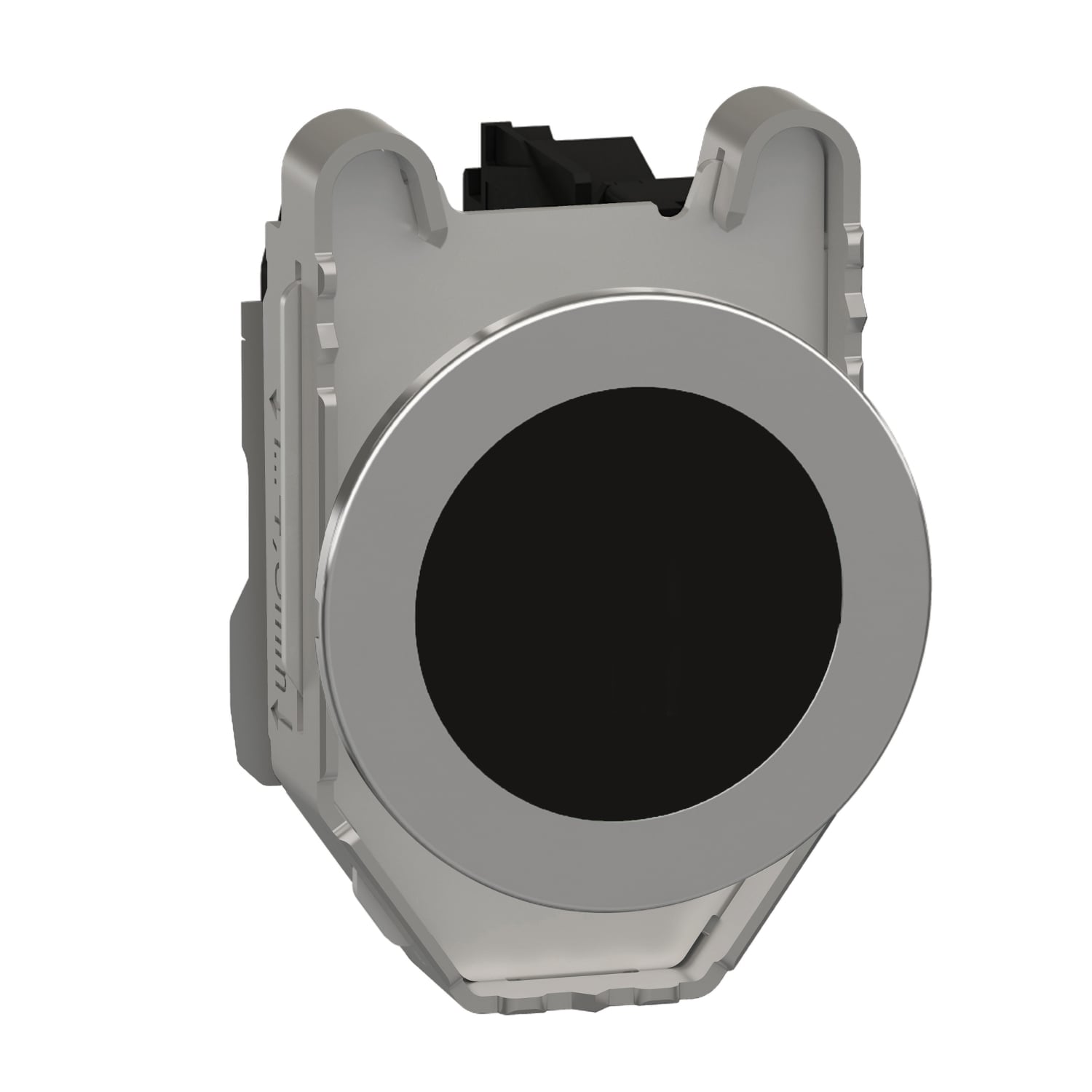 XB4FA21 Harmony Round Unmarked Pushbutton, 1.44 in W x 2.17 in D x 1.85 in H, 1NO Contact, Slow Break Contact, Black