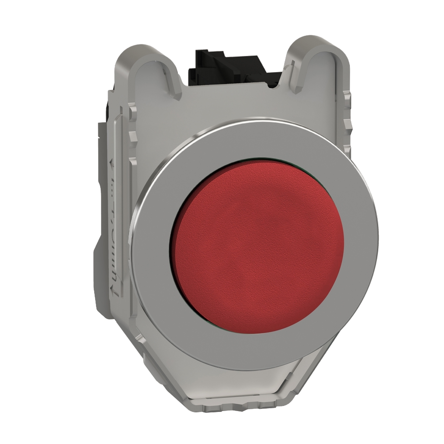 XB4FL42 Harmony Round Unmarked Pushbutton, 1.44 in W x 2.24 in D x 1.85 in H, 1NC Contact, Slow Break Contact, Red