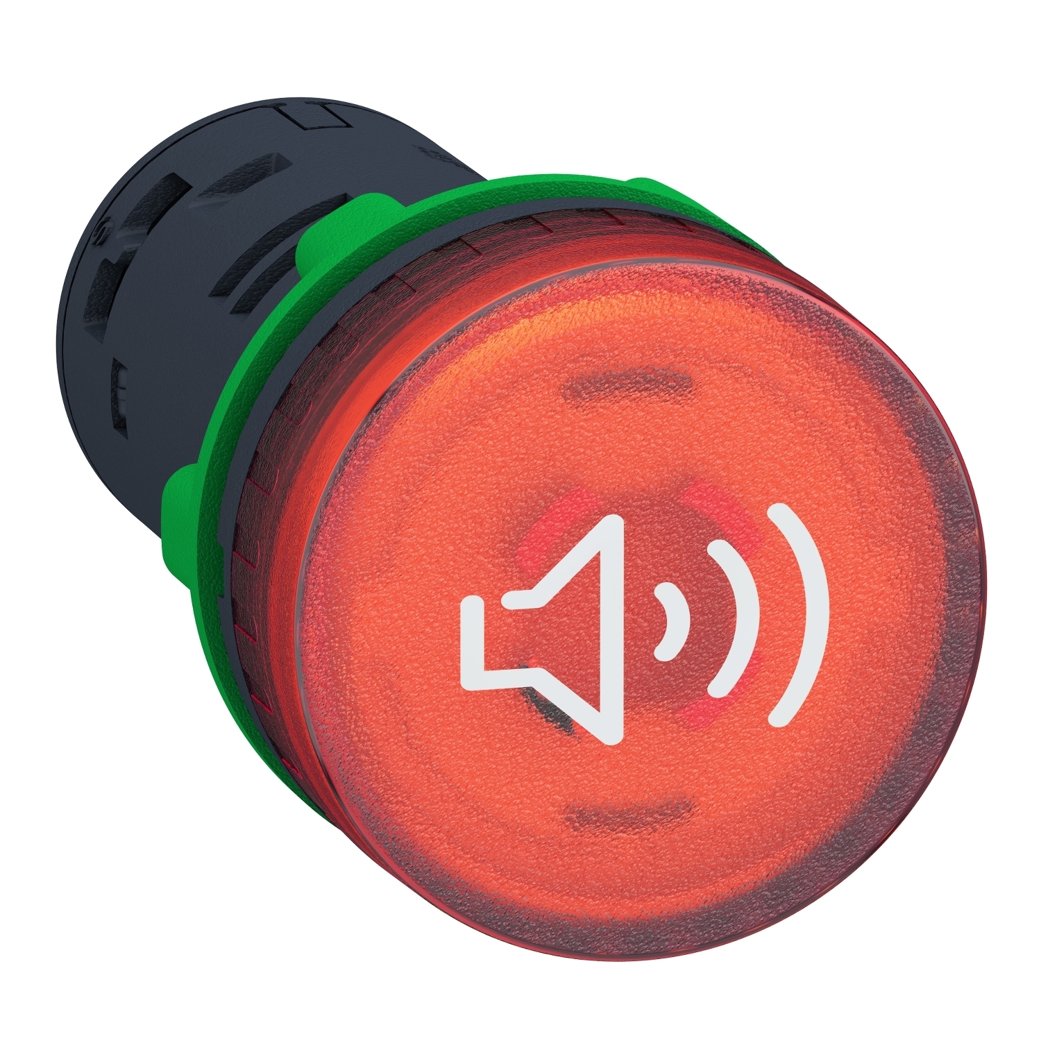 XB5KS2G4 Harmony XB5 Annunciator Continuous/Intermittent Tone Illuminated Buzzer, 110 to 120 V AC/DC, <=20 mA, 2 Tones, 90 dB at 6.8 kHz Sound, Red