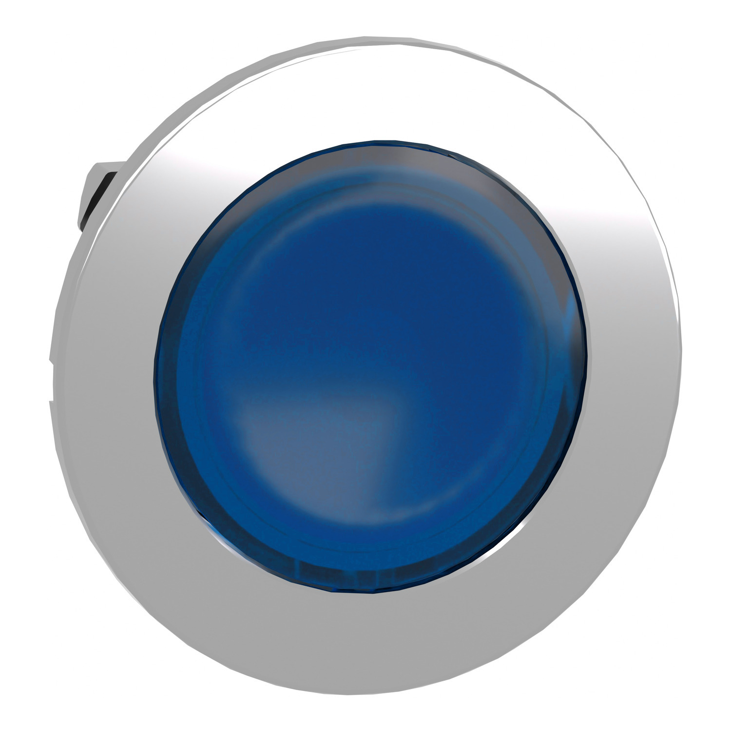 ZB4FV063 Harmony Flush Mount Pilot Light Head, 1.2 in, Round Shape, Chromium Plated Metal, Blue