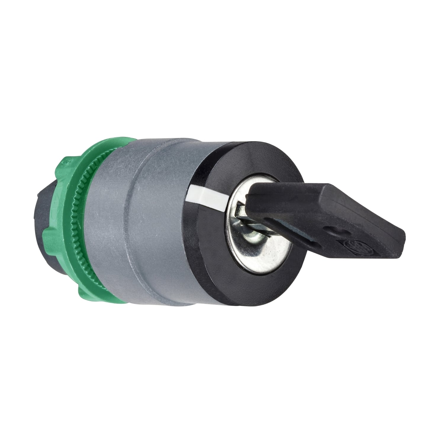 ZB5AG4DC0 Harmony 2-Position 90 deg Standard Key Selector Switch Head, 0.87 in, Round Shape, Plastic, Black