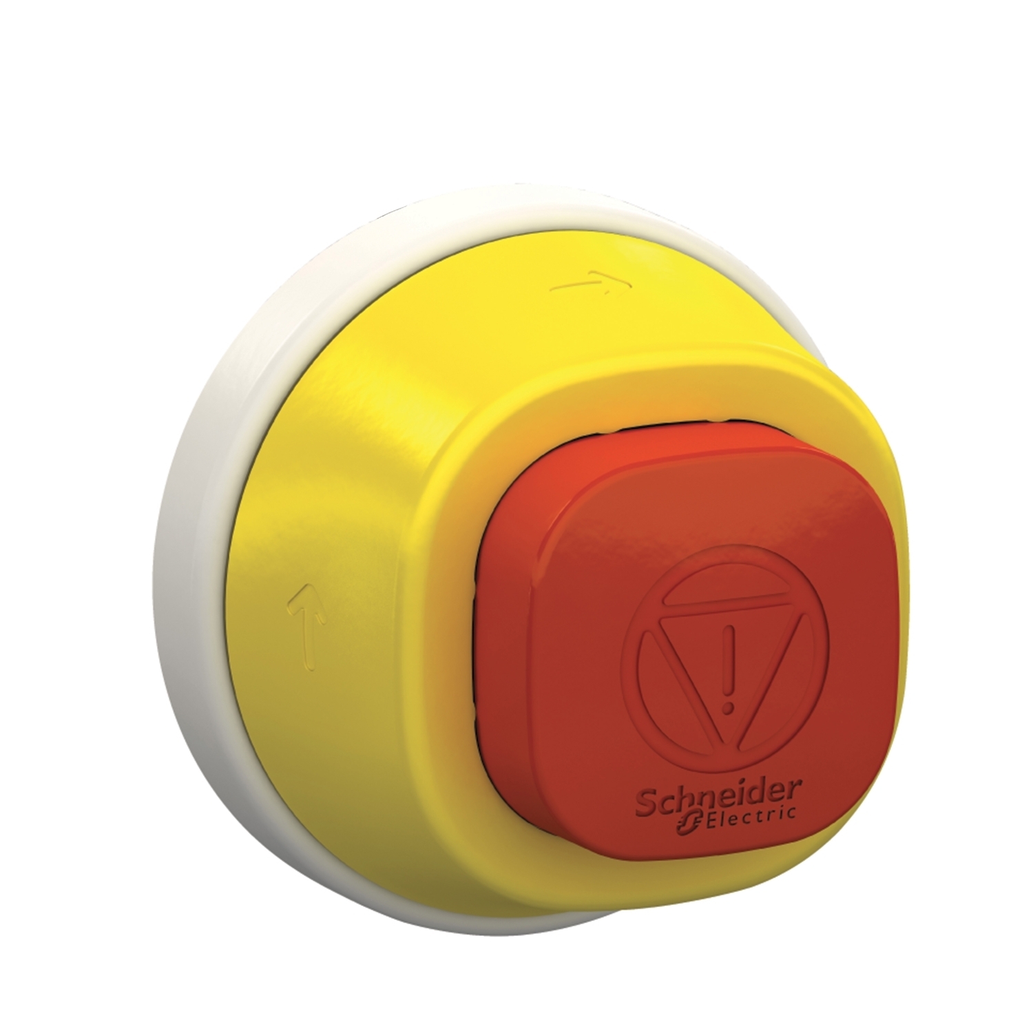 ZB5AS84W3B Harmony Illuminated Standard Emergency Stop Head, 0.87 in, Round Shape, Plastic, Red