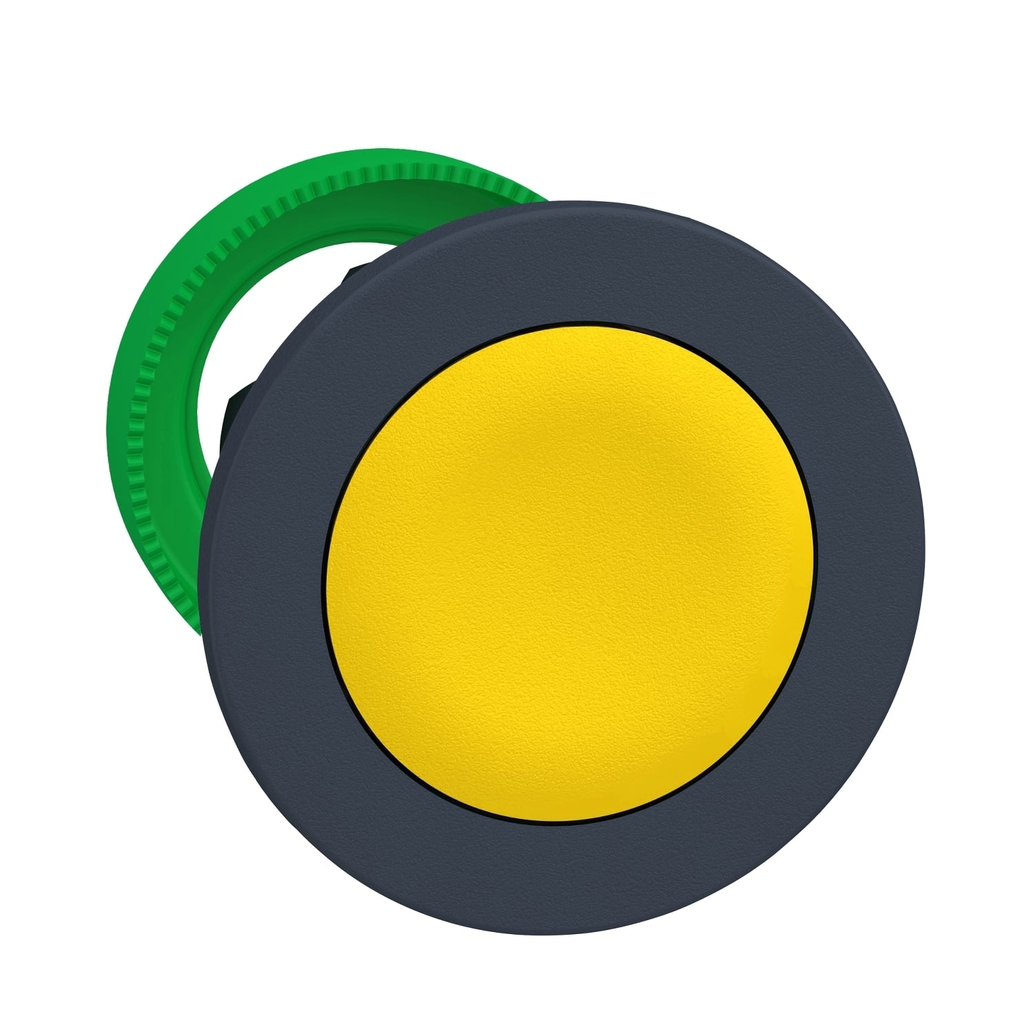ZB5FA5 Harmony Flush Mount Pushbutton Head, 1.2 in, Round Shape, Plastic, Yellow