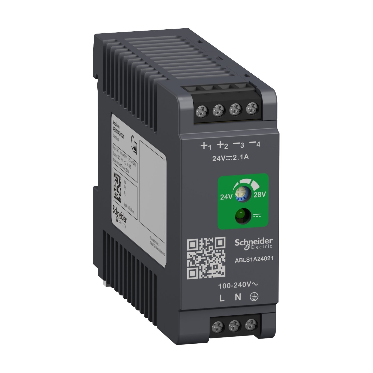 ABLS1A24021, 100 to 240 V AC input, 24 VDC output, 7.5 W power rating, 2.1 A