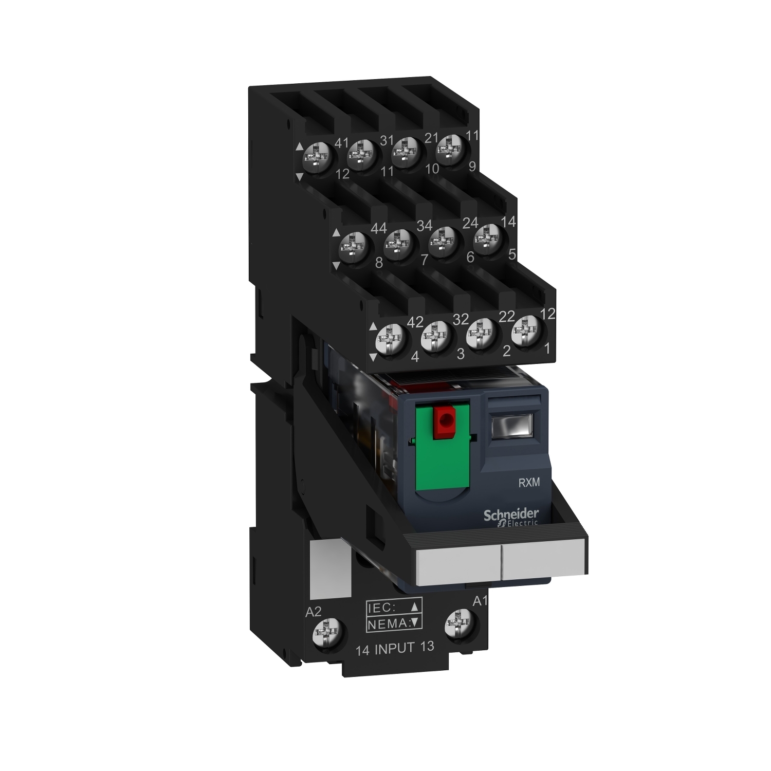 RXM4AB2B7PVS Miniature Miniature Relay, 6 A, 4CO 4 Form C contact, 24 V AC v coil