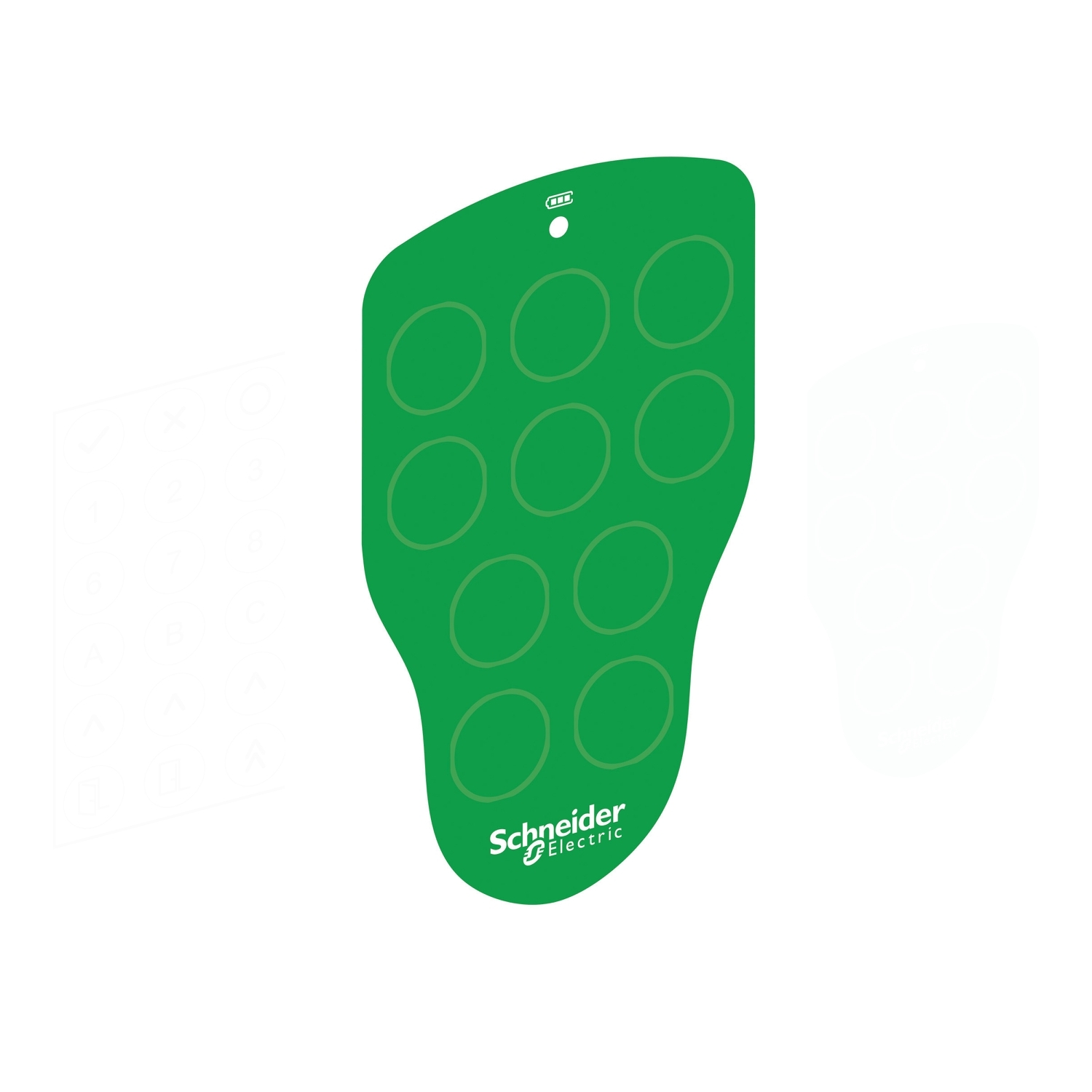 ZARC620, Polyester, White/green