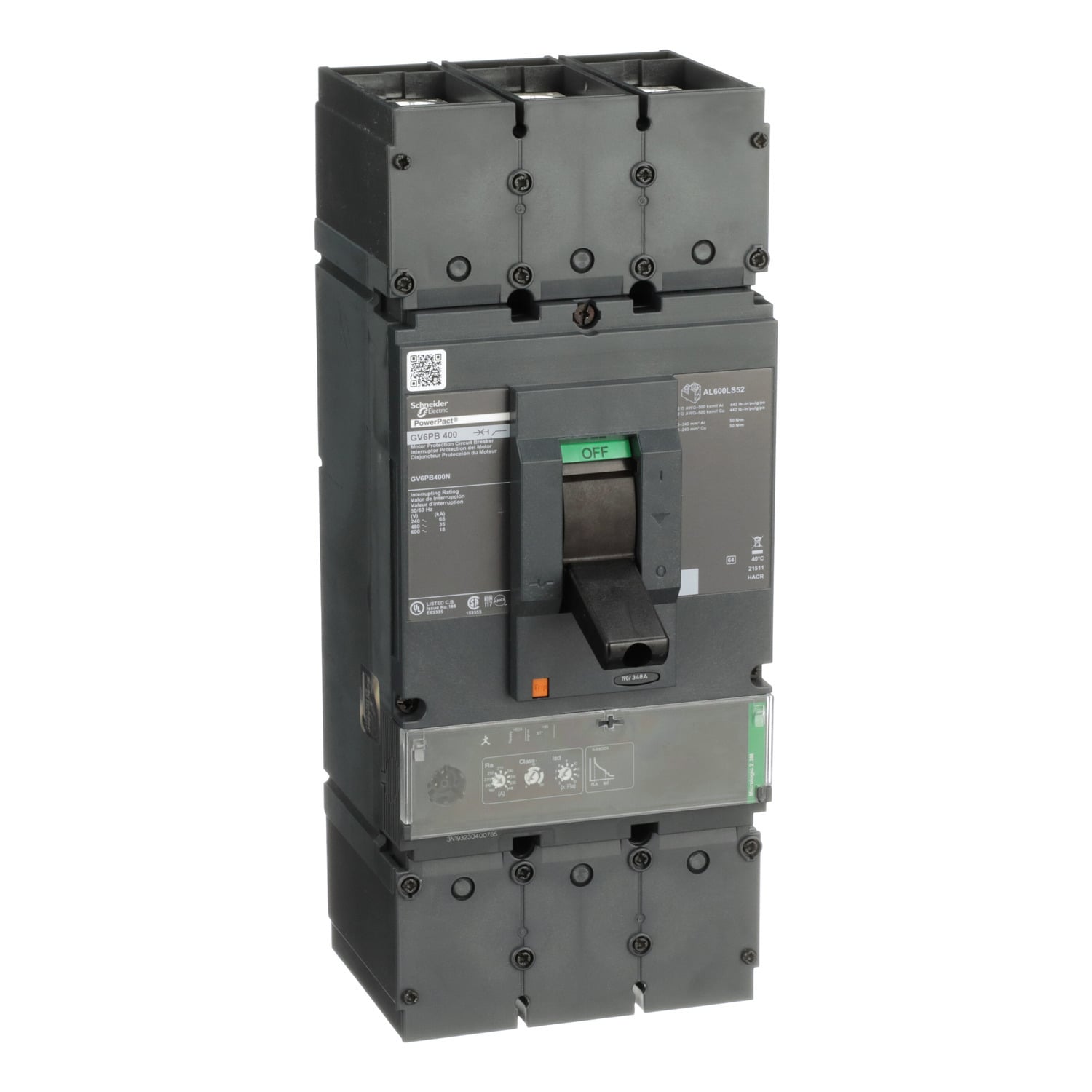 TeSys Motor Protection Circuit Breaker, 400A, 3P, 600V, 18kA