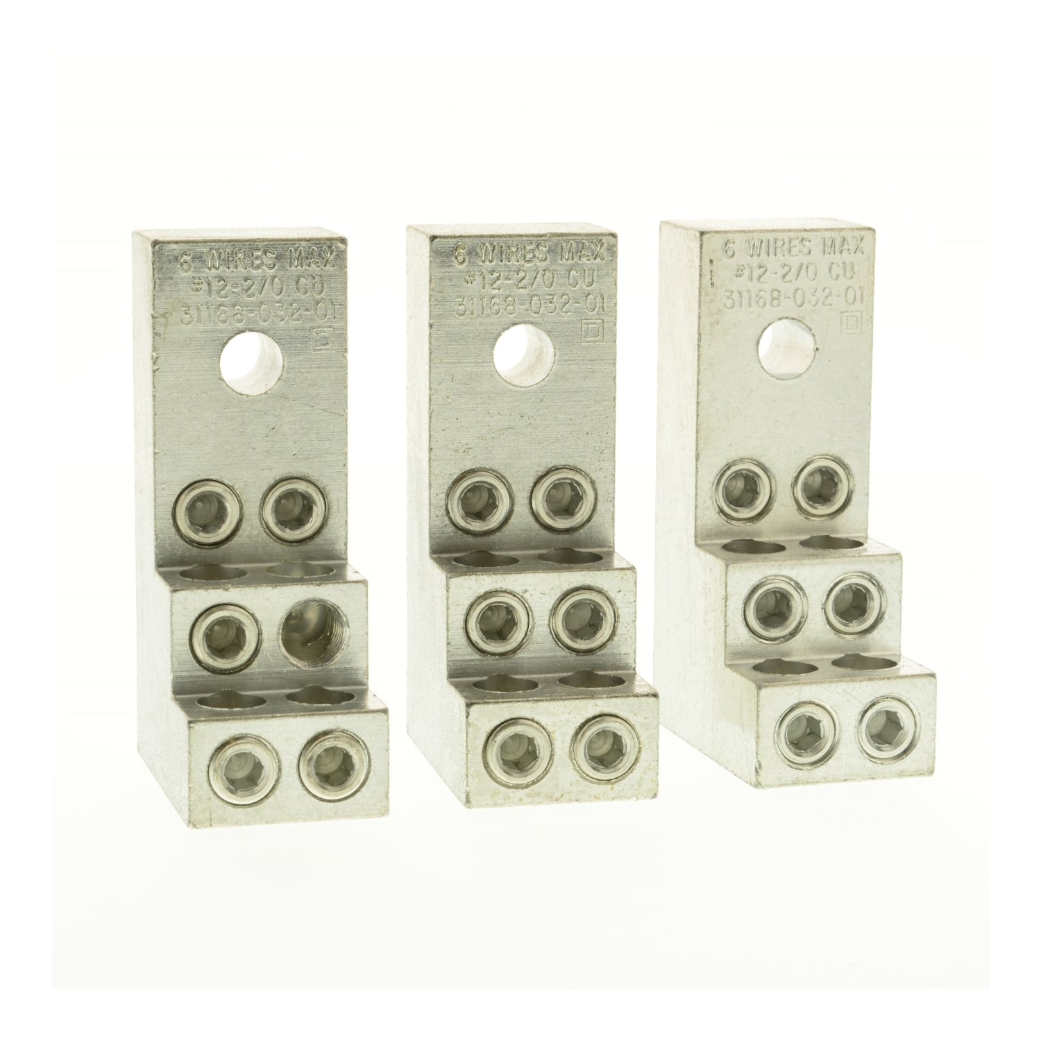 GS1AW506 GS1 Power Distribution Lug Kit, Switch Rating 200/400 A, 12 to 2/0 AWG Wire, Copper Wire
