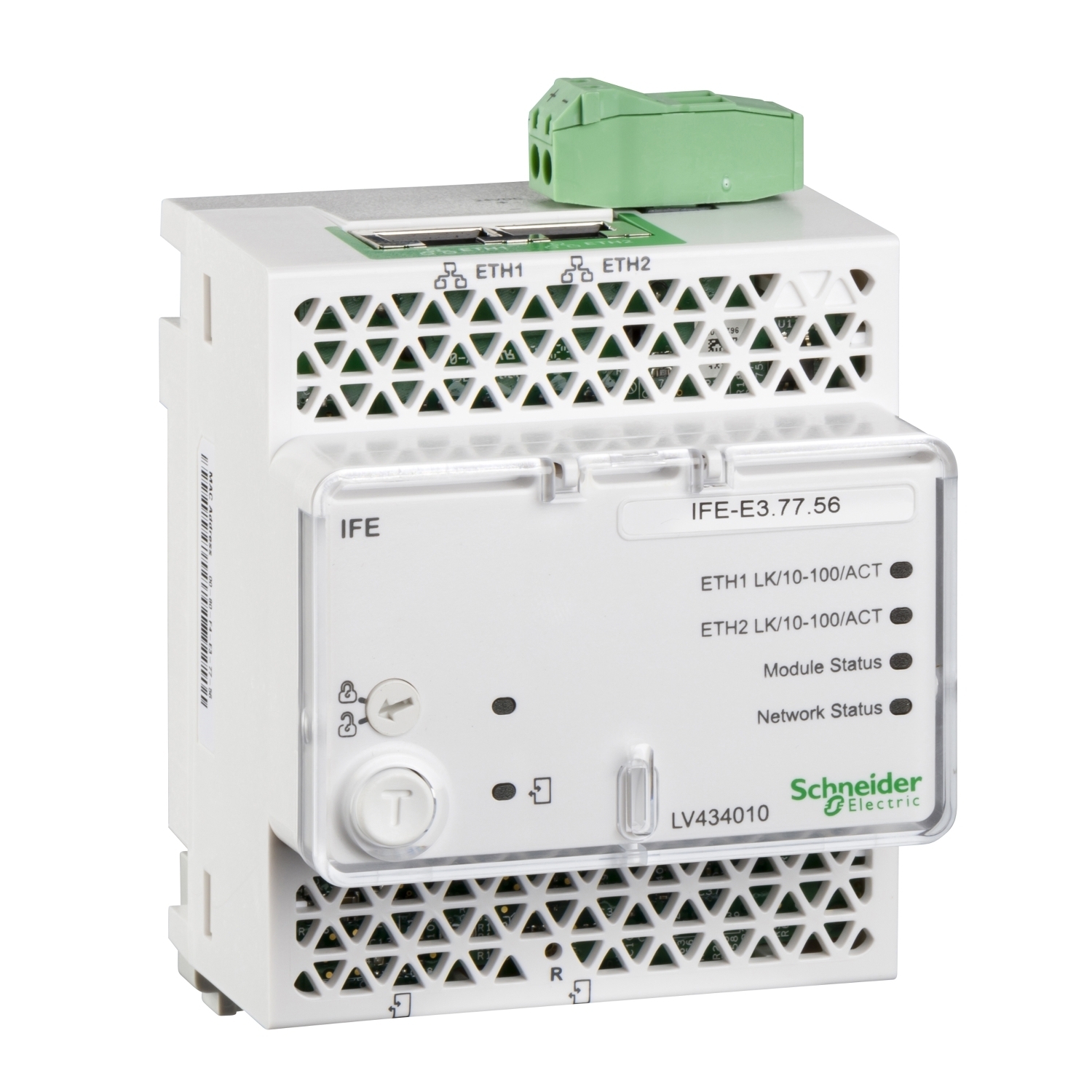 LV434010 IFE Communication module, 24 VDC, Clips mount, -4 to 158 deg F operating