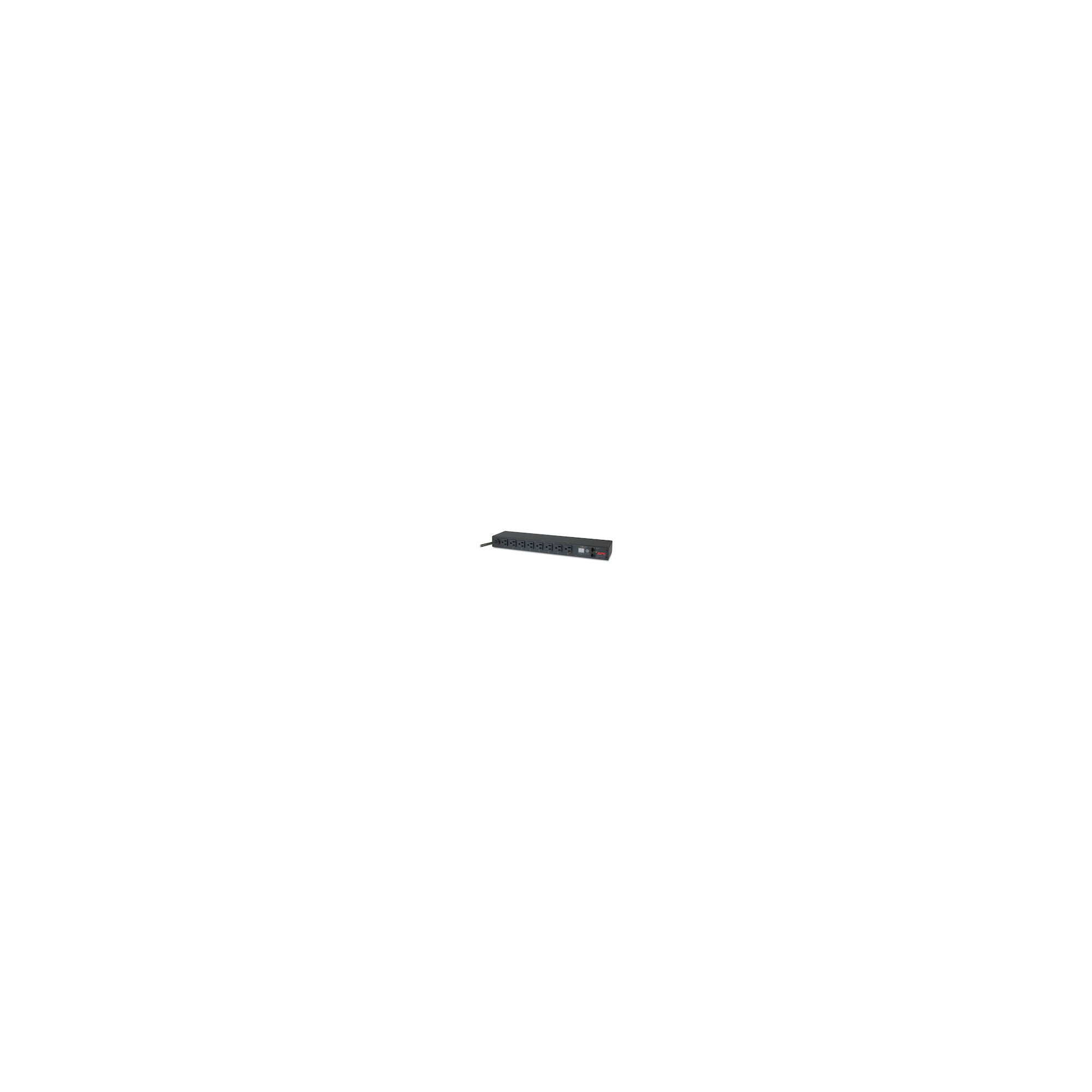 AP7800B AP Metered PDU, 100, 120 V, 15 A, (8) Outlets, 3.66 m L Cord, Rack Mount