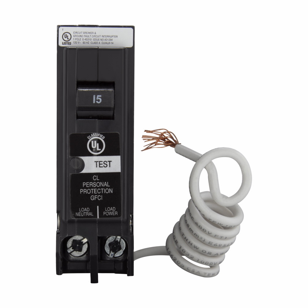 CLGF115 Miniature Circuit Breaker, 15 Amp, 1 Pole, 120/240V