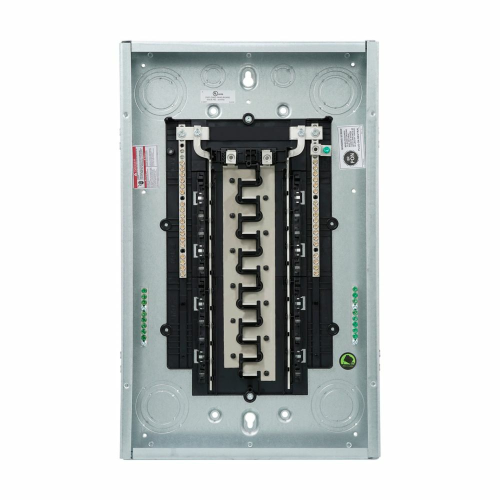 BRP24L125GW 1-Phase Load Center, 120/240 V AC, 125 A, 1 Poles, 10 kA Interrupt