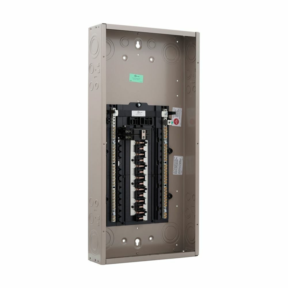 CHP30B125X5 1-Phase Insulated/Bondable Split Main Breaker Load Center, 120/240 V AC, 125 A, 60 Poles, 10 kA Interrupt