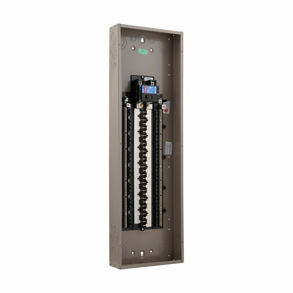 CHP60B200X9 1-Phase Insulated/Bondable Split Main Breaker Load Center, 120/240 V AC, 200 A, 120 Poles, 25 kA Interrupt