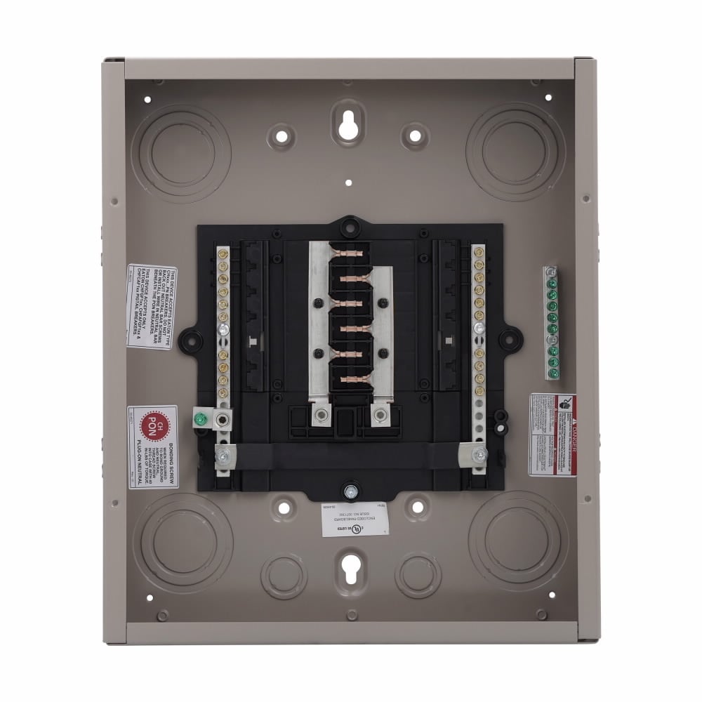 CHP14B100R 1-Phase Main Breaker Load Center, 120/240 V AC, 100 A