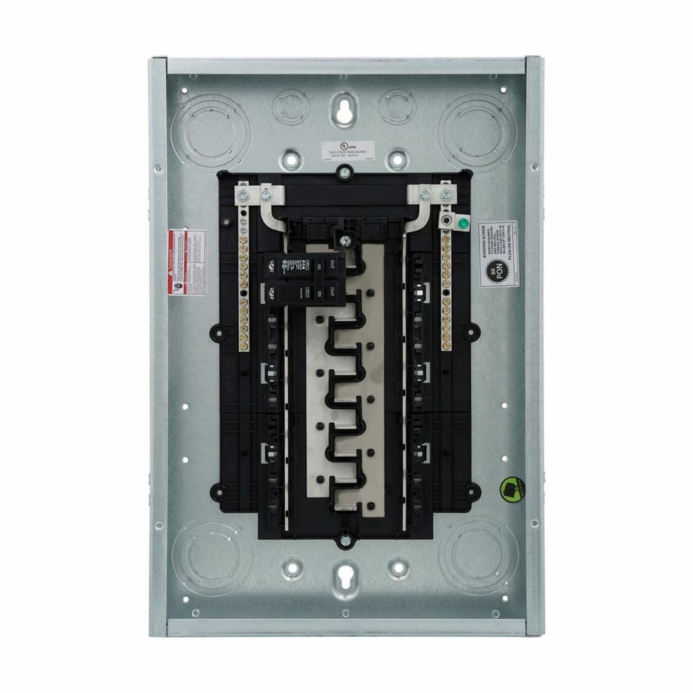 BRP16B100 1-Phase Main Breaker Load Center, 120/240 V AC, 100 A, 1 Poles, 10 kA Interrupt