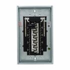 Plug-on neutral main circuit breaker loadcenter,100A,X3,Copper,Cover included,NEMA 1,Metallic,22kAIC,BRH,40 circuits,Single pole,20 spaces,Two hots, a neutral, and a ground,Single-phase,Gray,Combination,NEMA 1,Type BR 1-inch breakers,120/24