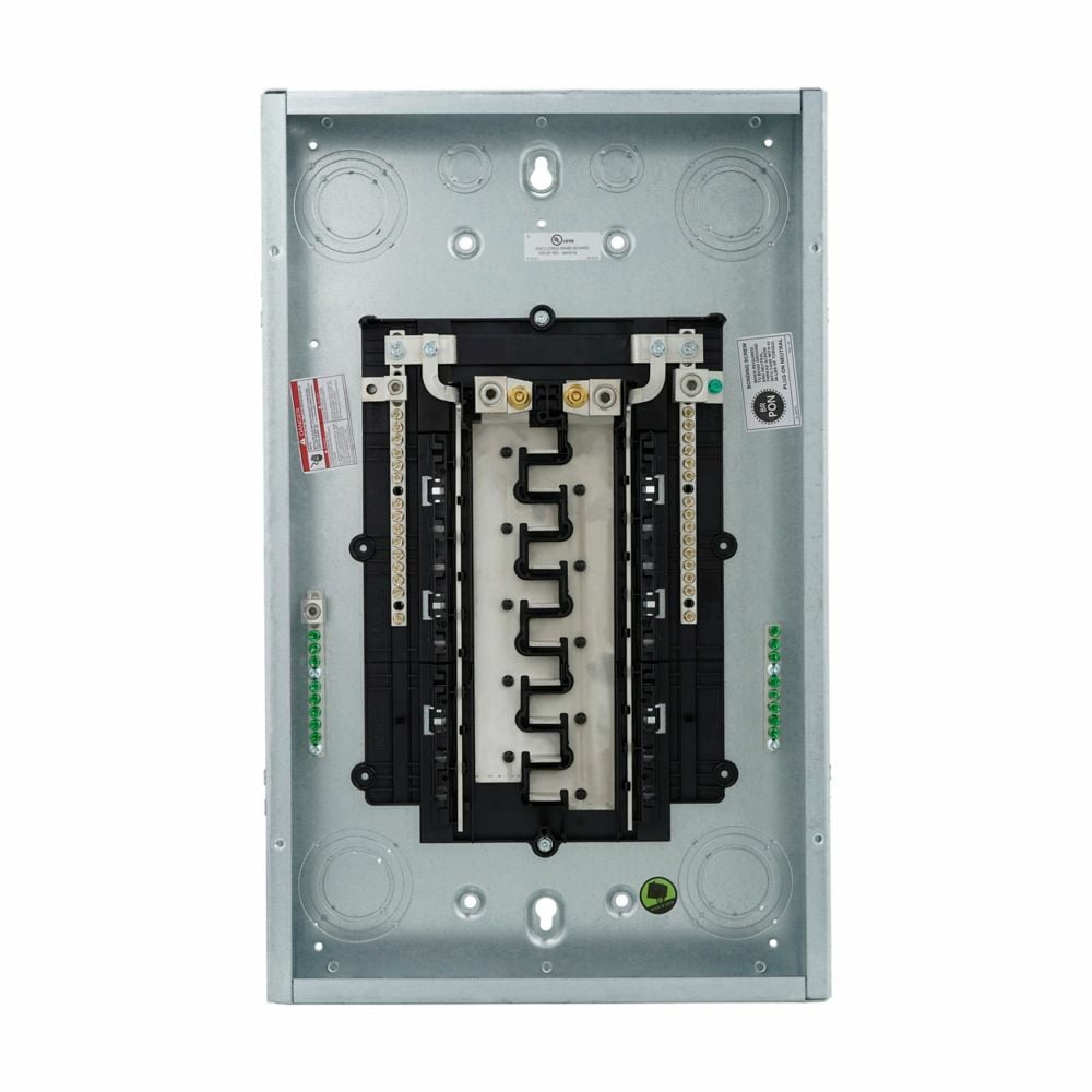 BRP20L150G 1-Phase Insulated/Bondable Split Main Lug Neutral Load Center With Ground Bar, 120/240 V AC, 150 A, 1 Pole, 10 kA Interrupt
