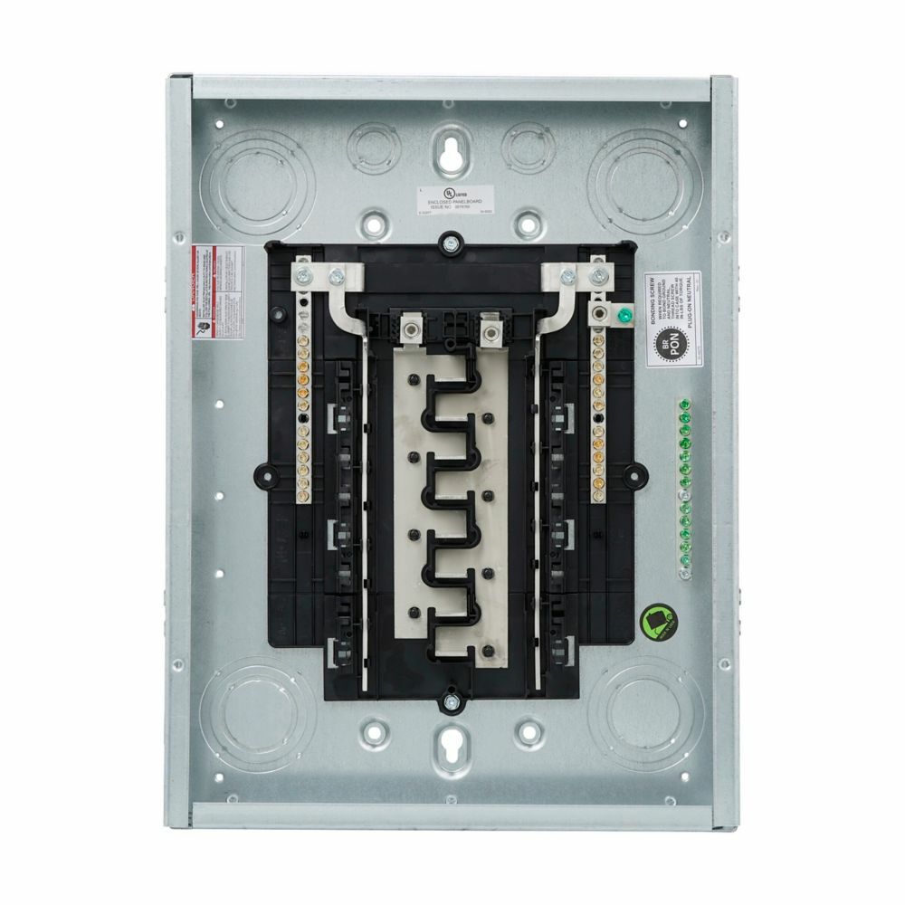 BRP16L125R 1-Phase Main Lug Load Center, 120/240 V AC, 125 A, 1 Poles, 10 kA Interrupt