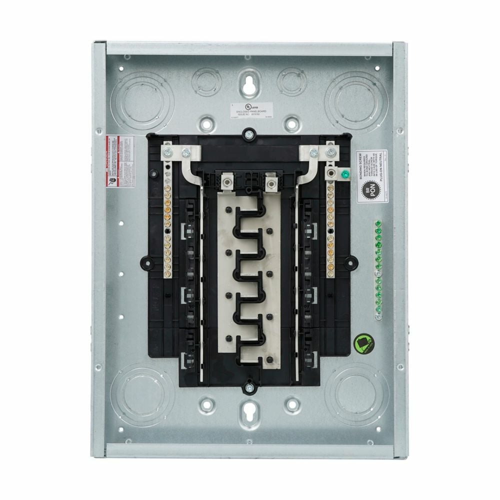 BRP16L125G 1-Phase Insulated/Bondable Split Main Lug Neutral Load Center, 120/240 V AC, 125 A, 1 Poles, 10 kA Interrupt