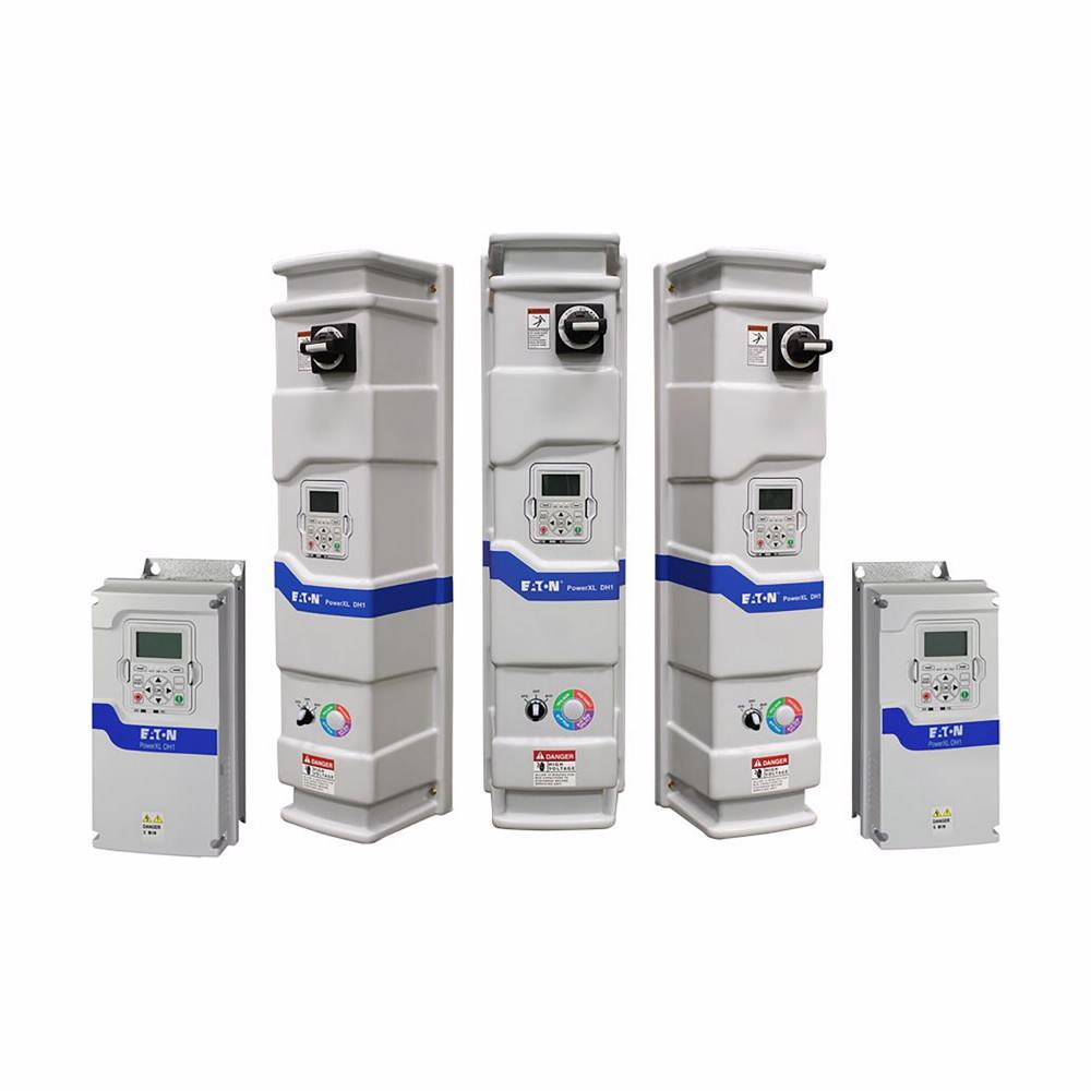 DH1-344D3EB-C20C PowerXL DH1 HVAC Variable Frequency Drive, 480 V, 4.3 A, 2 hp, 10.58 in W x 5 in D