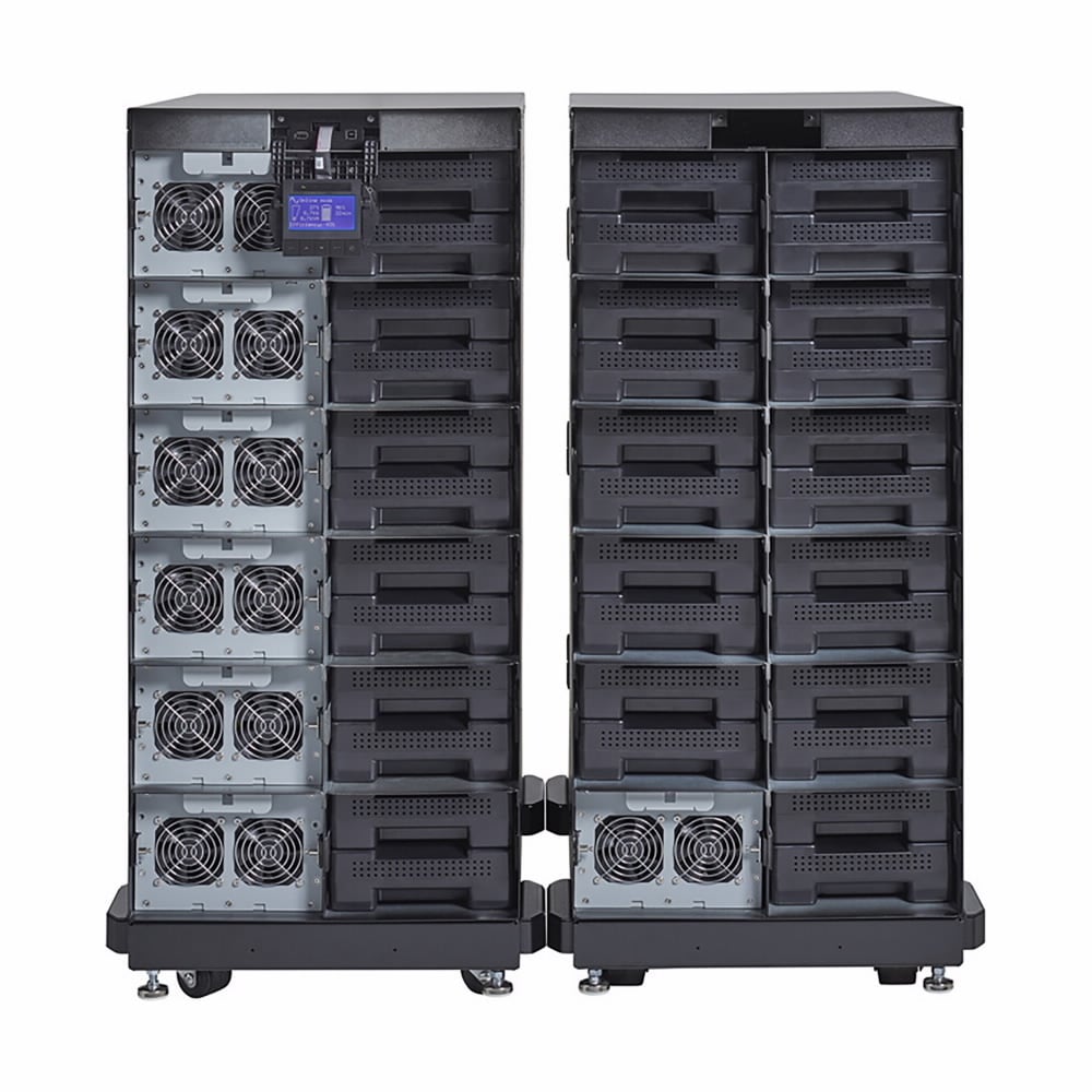 9PXM12SEBM 21U 12-Slot Online/Double Conversion External Battery Enclosure, 36-1/2 in H x 17-1/2 in W x 34-1/2 in D